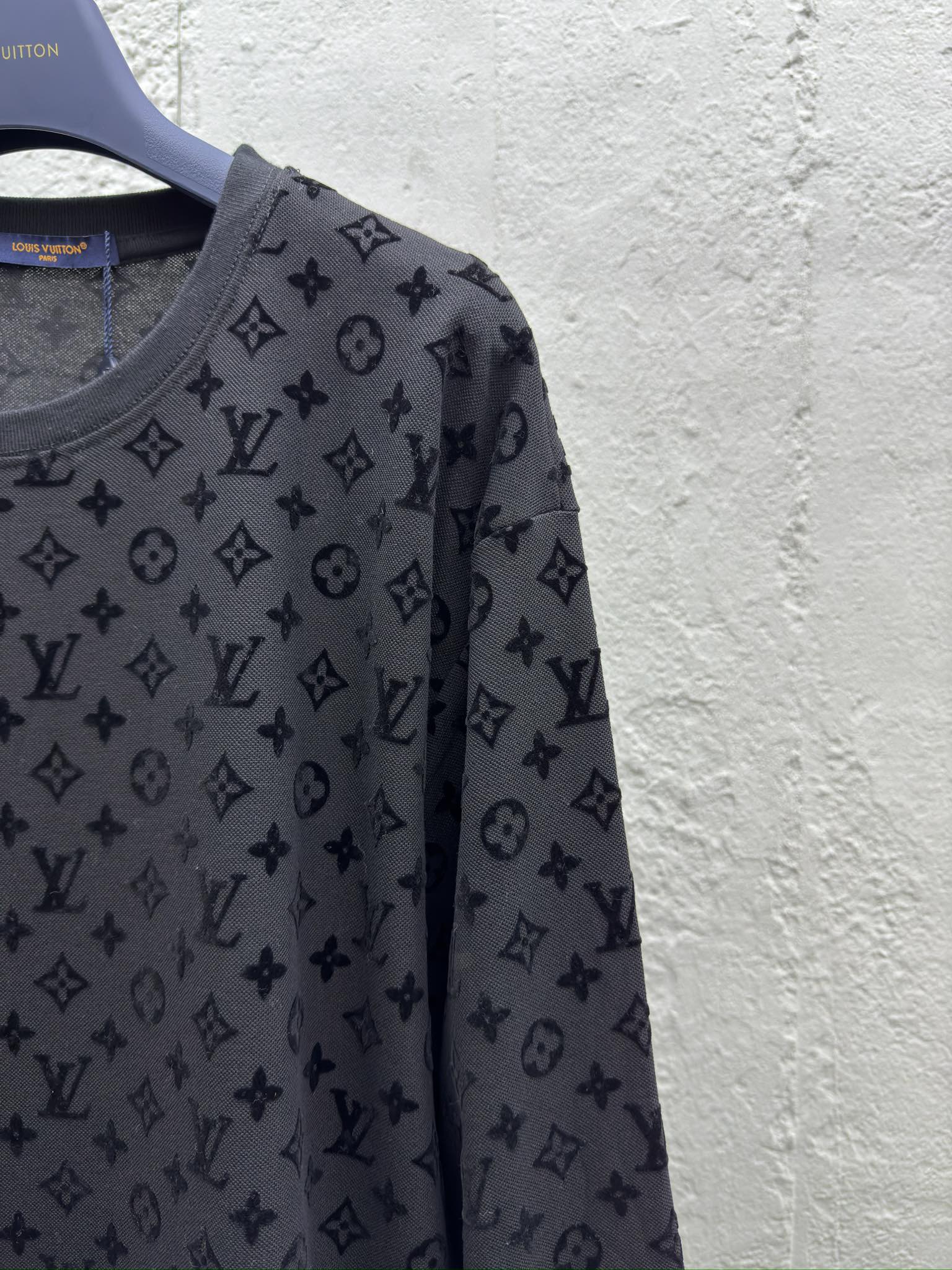 LOUIS VUITTON 老花满印植绒卫衣 5