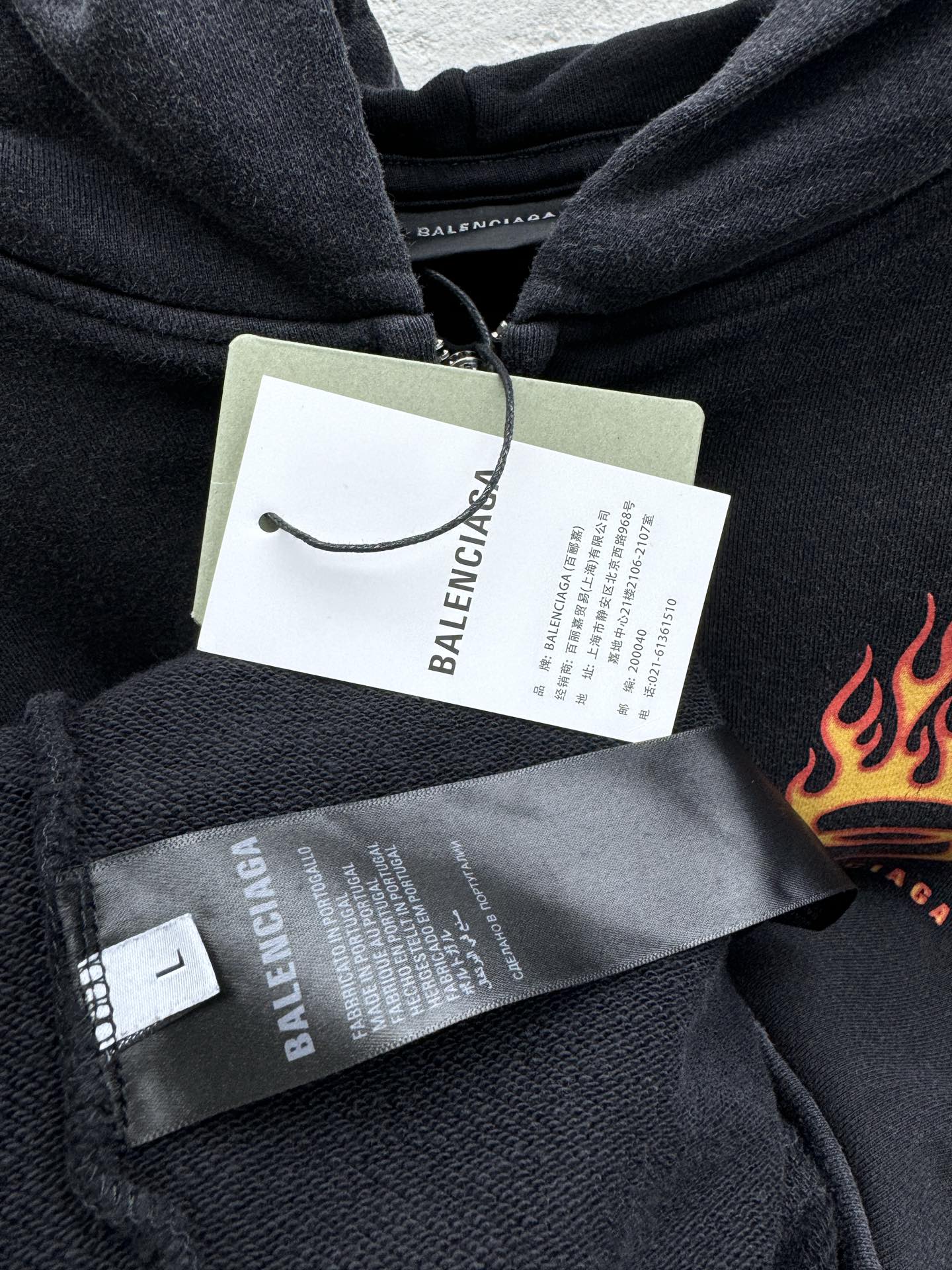 Balenciaga 火焰双环拉链外套 9