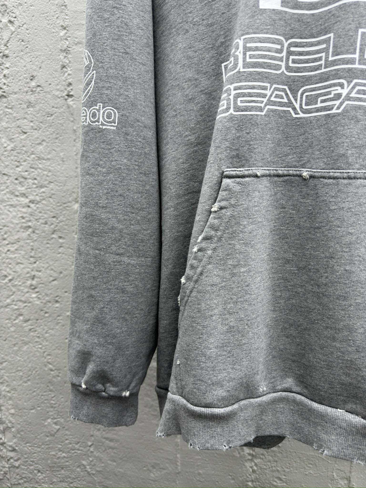Balenciaga AI Letter Print Hoodie - Bag 6