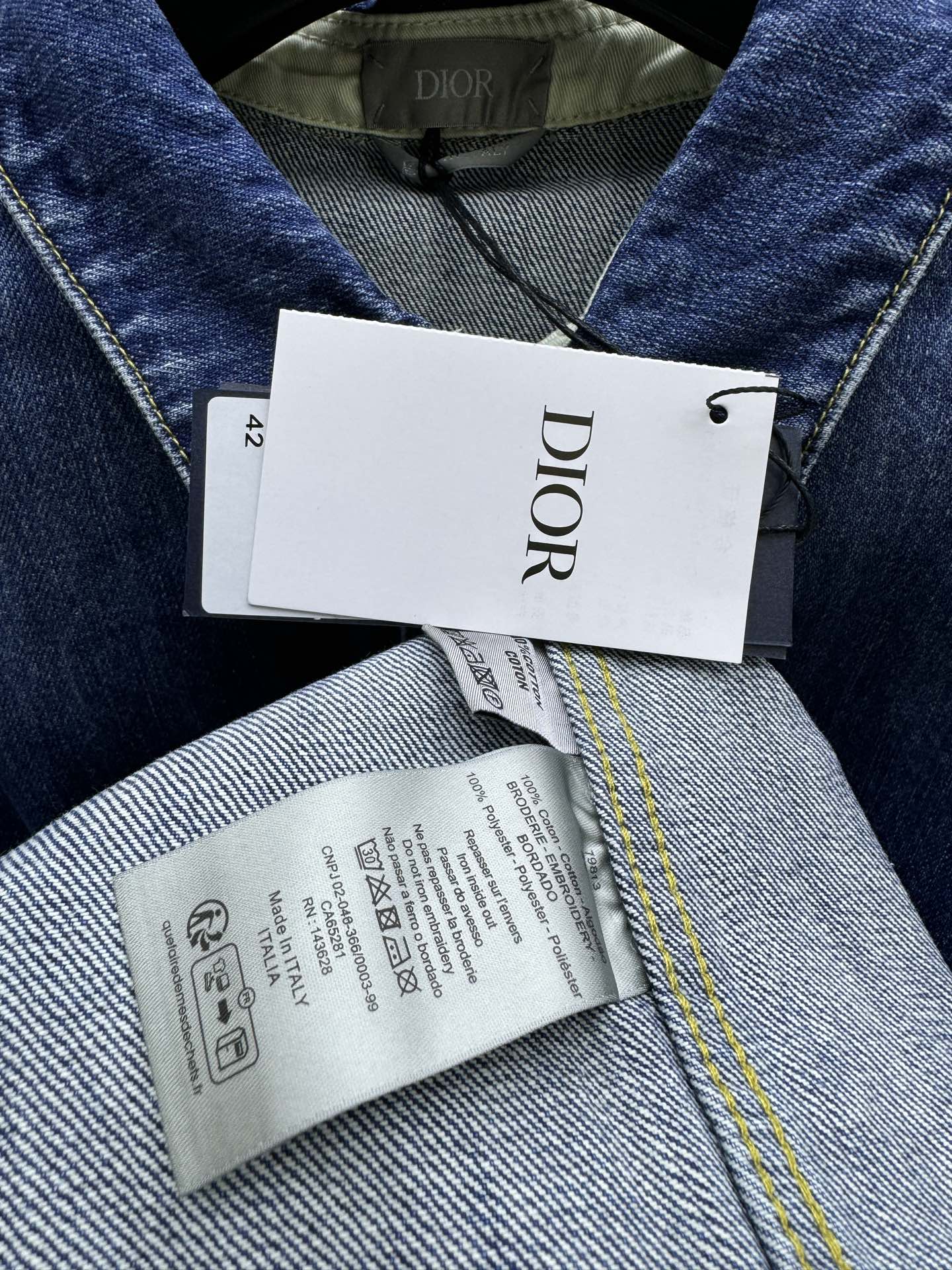 DIOR 徽标刺绣牛仔外套 9