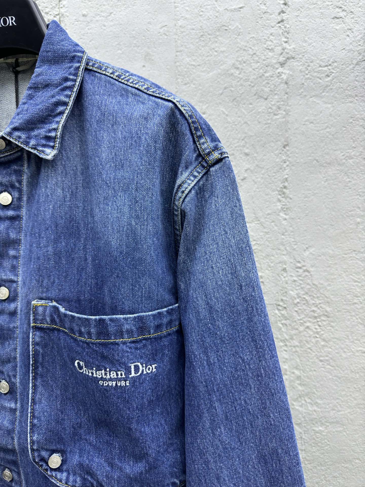 DIOR 徽标刺绣牛仔外套 5