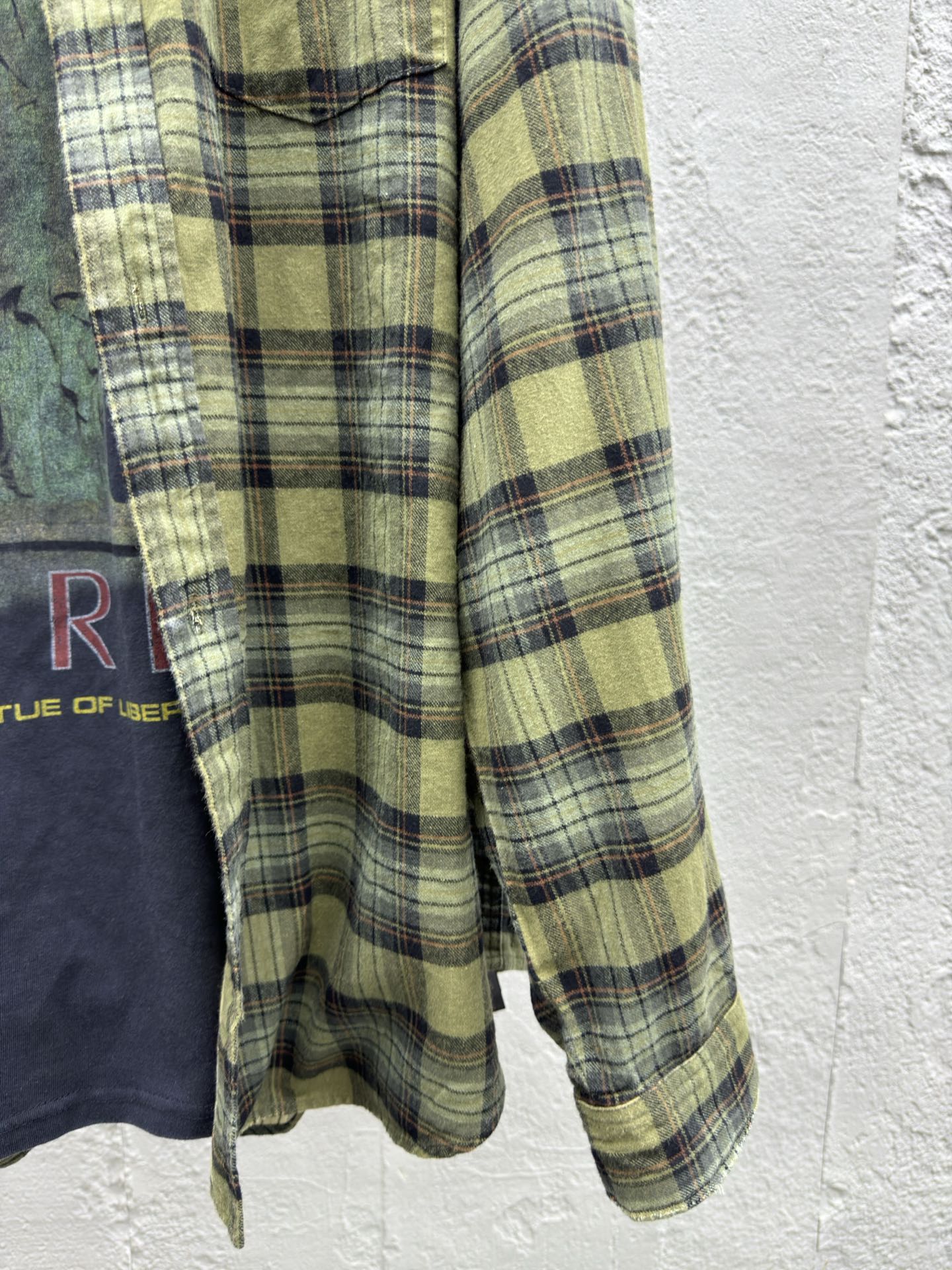 Balenciaga 自由印花加长袖衬衫真两件 7