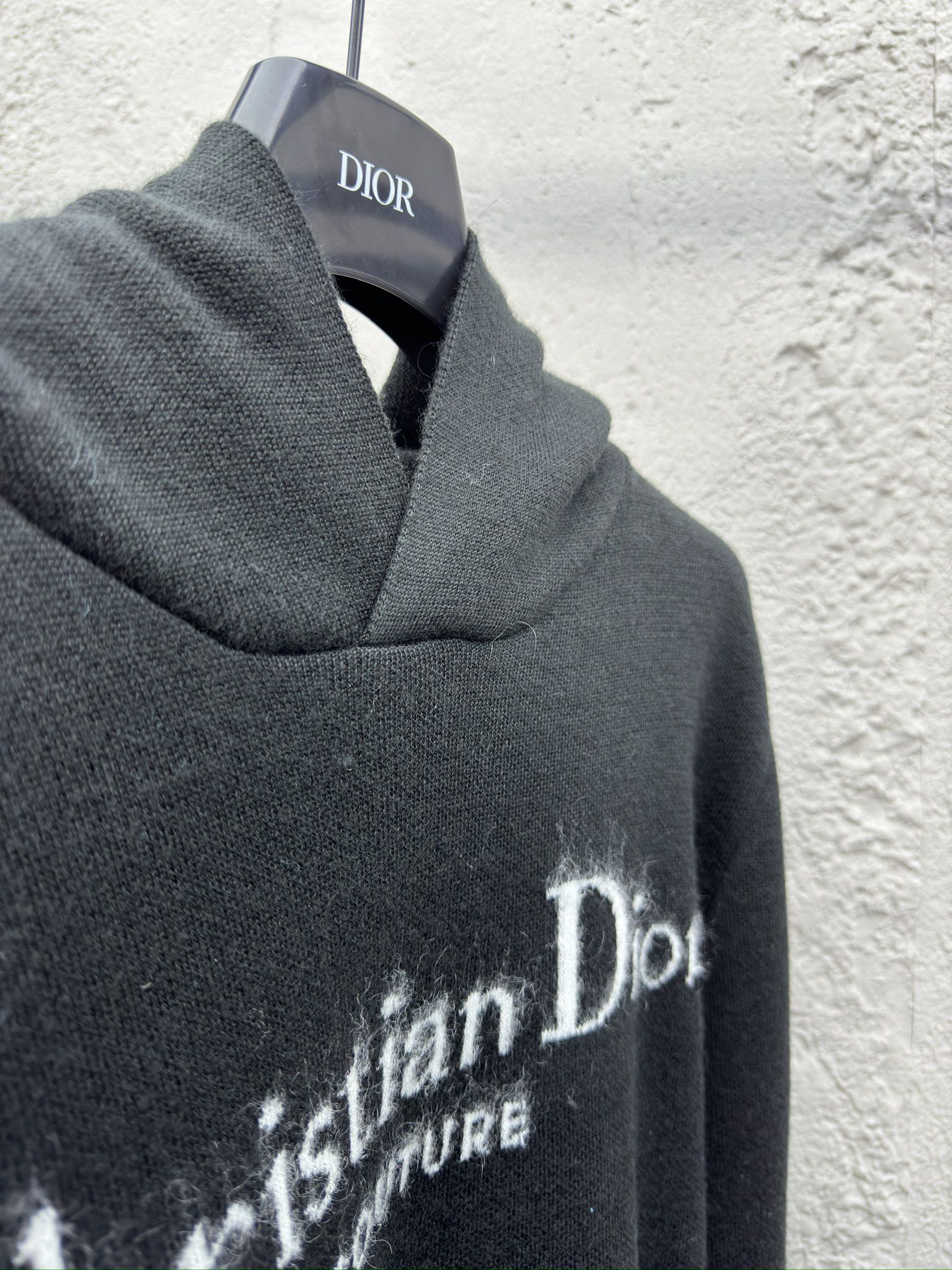 DIOR 马海毛字母帽衫 8