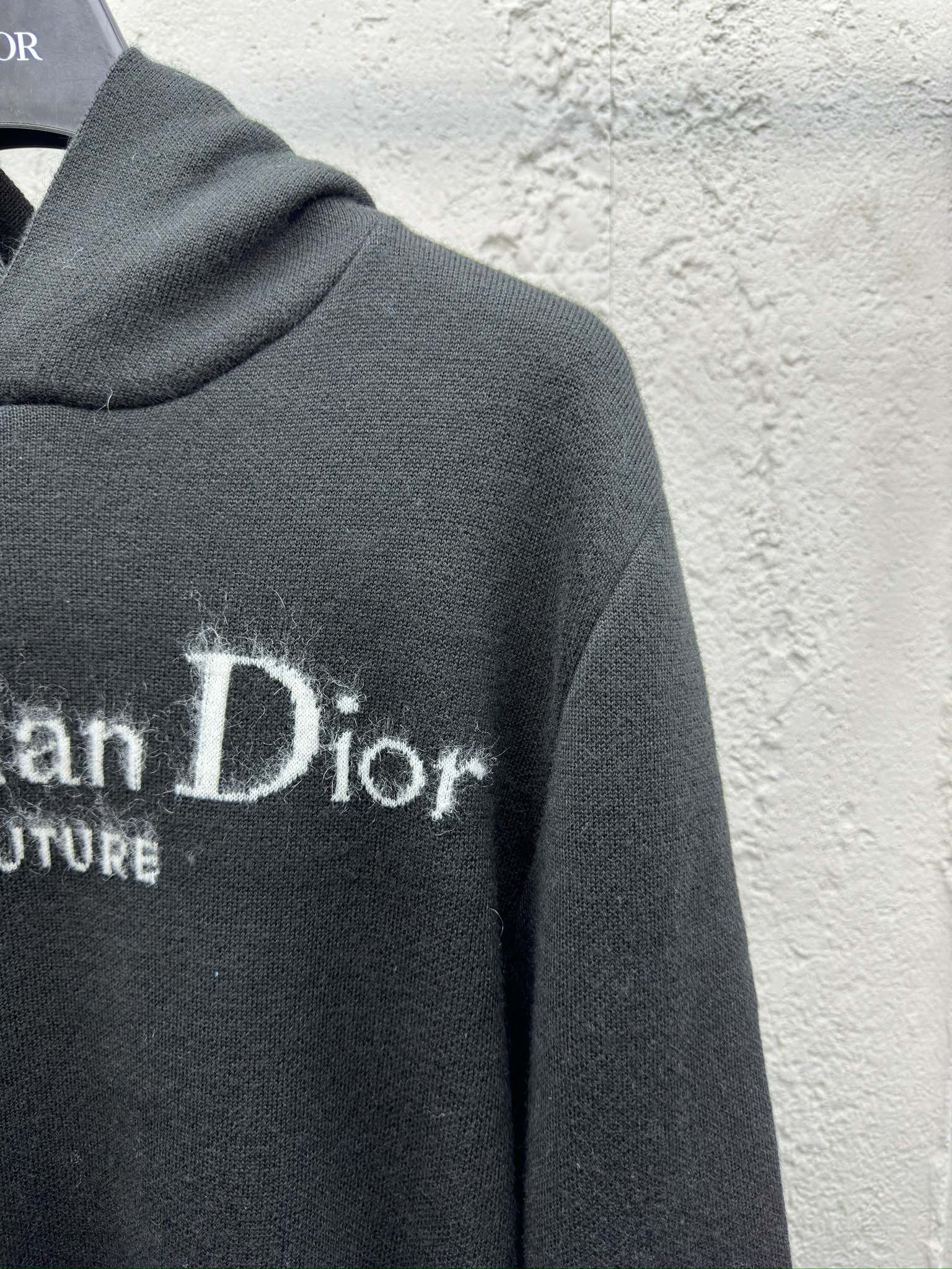 DIOR 马海毛字母帽衫 5