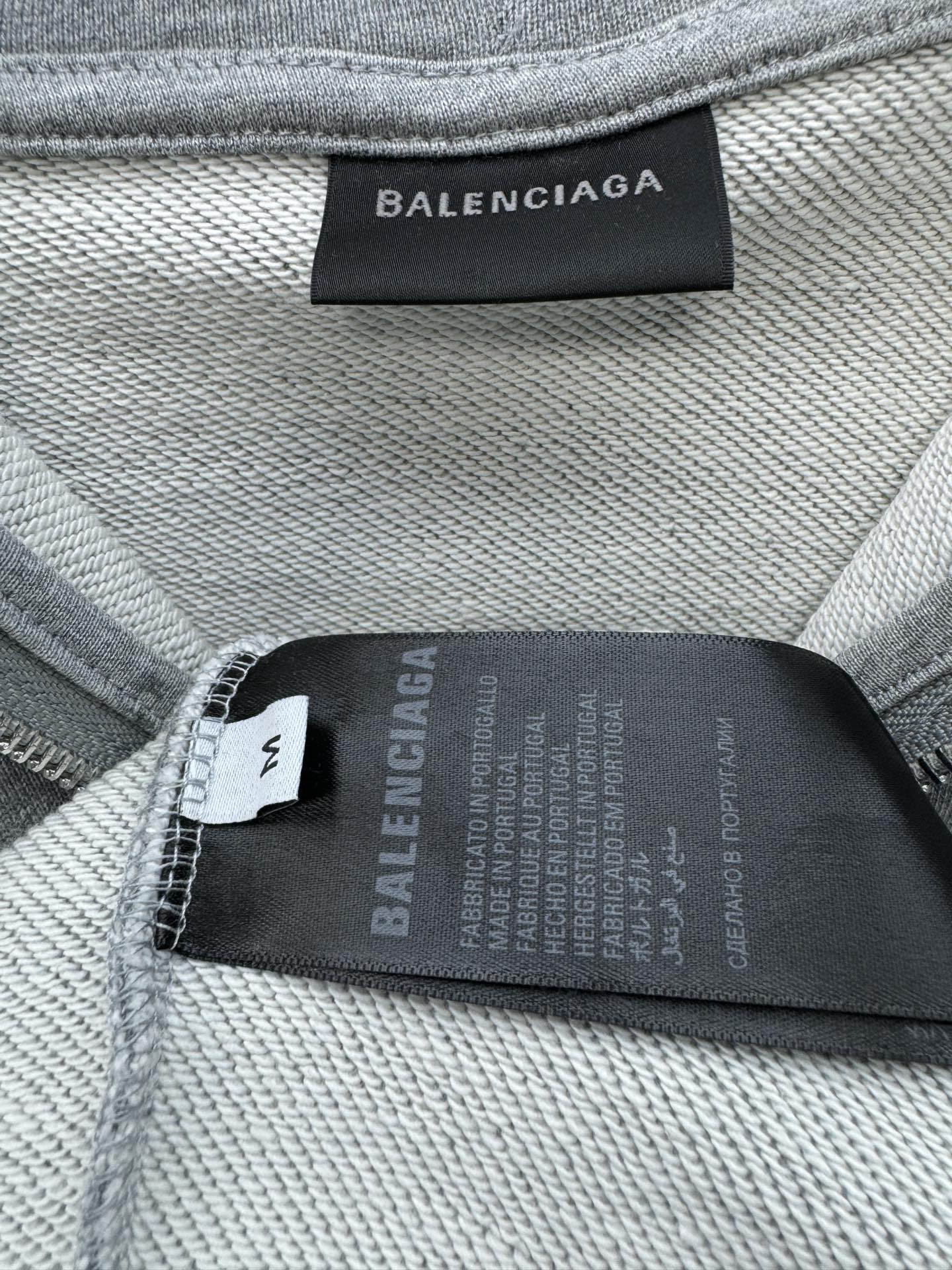 Balenciaga Double-Ring Zip-Up Hoodie Jacket - Bag 9