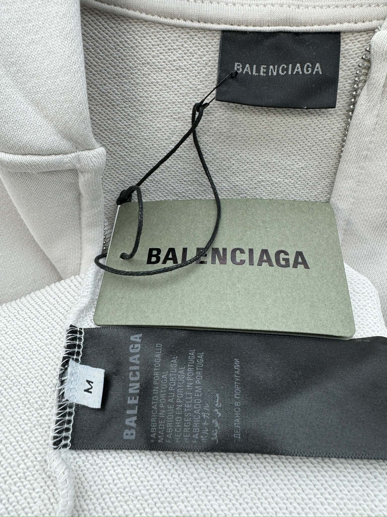 Balenciaga 模糊字母拉链帽衫外套 9