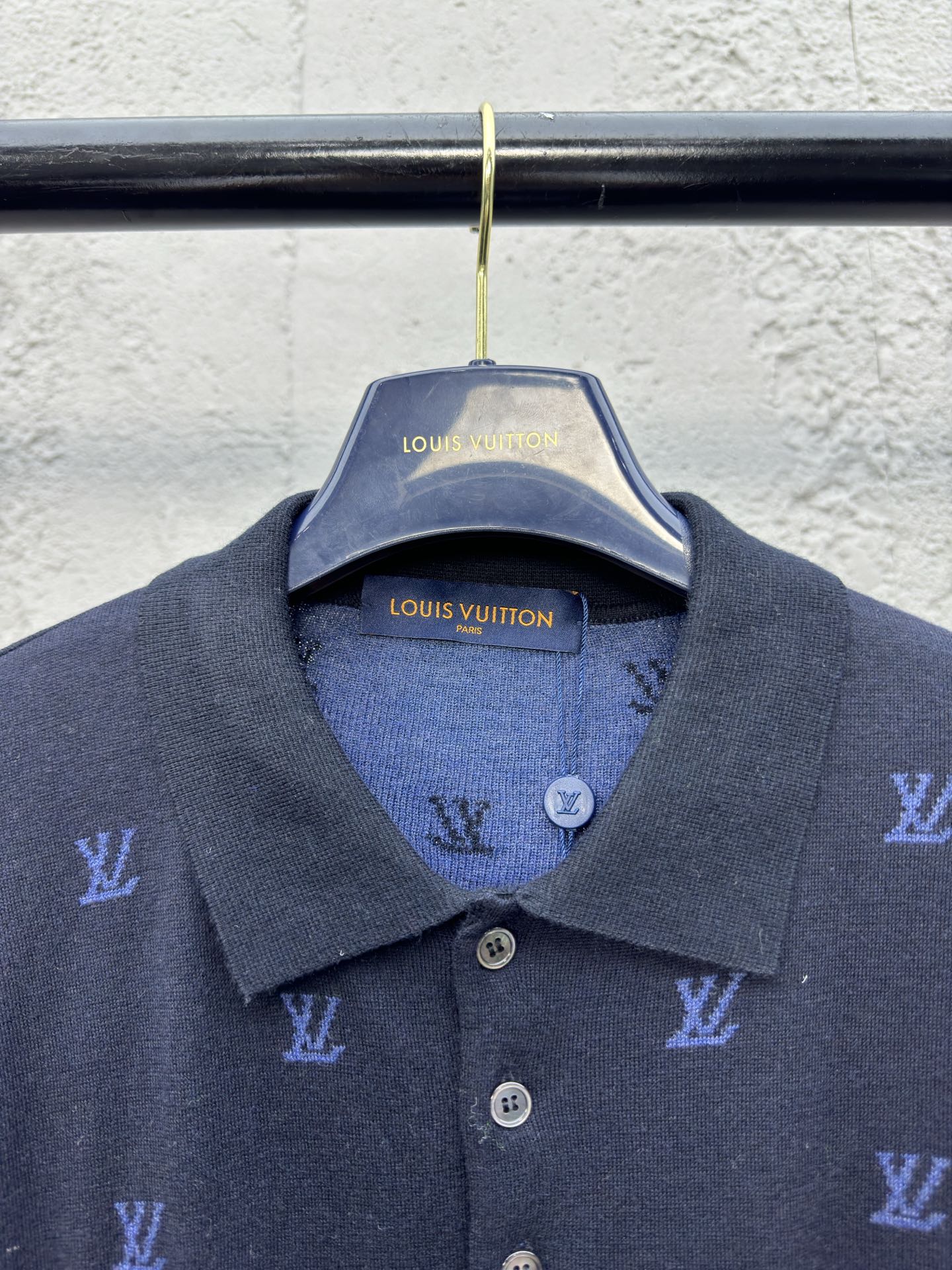 LOUIS VUITTON 提花满印针织POLO衫 3
