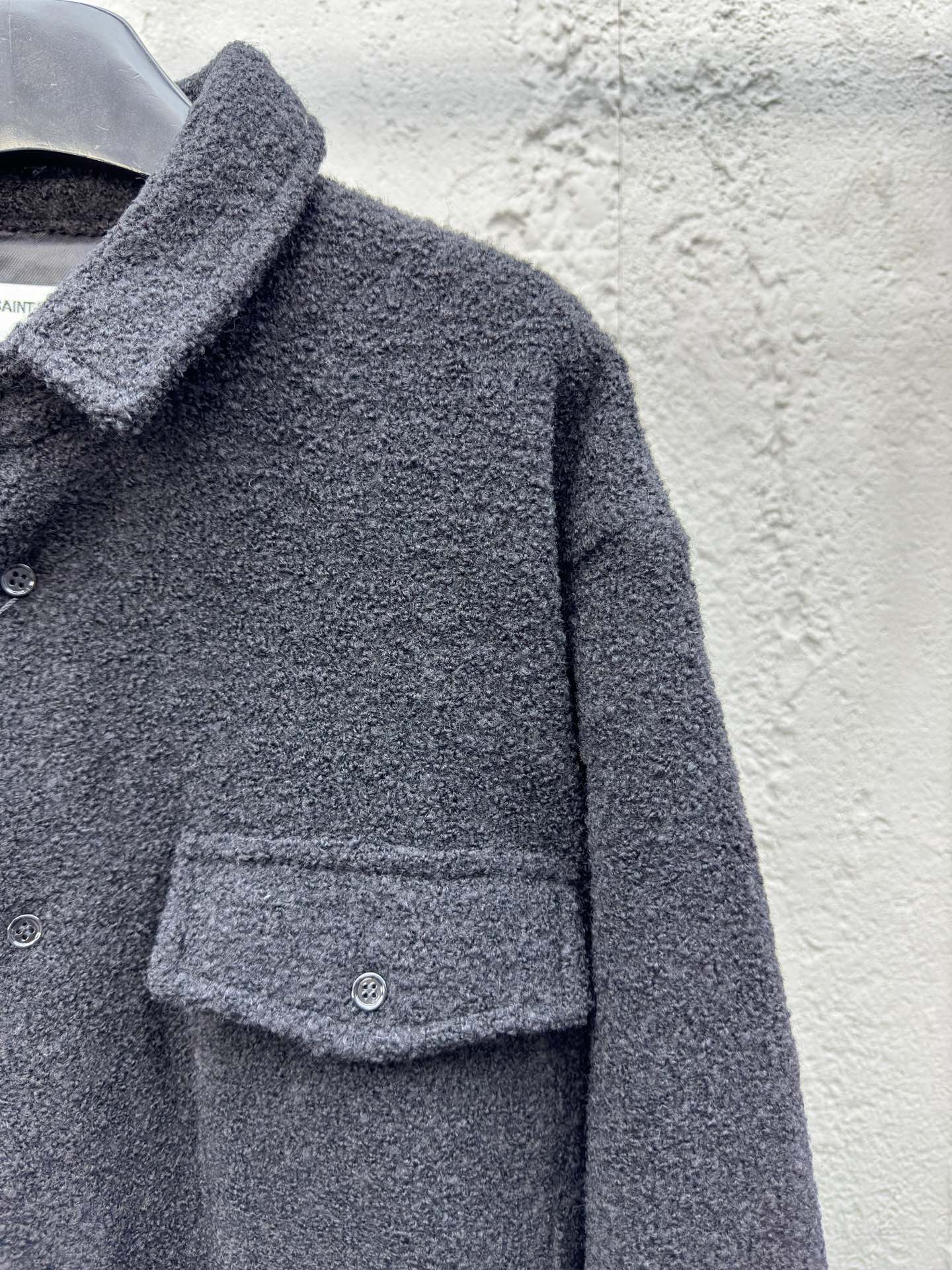 SAINT LAURENT 羊毛纽扣夹克外套 5