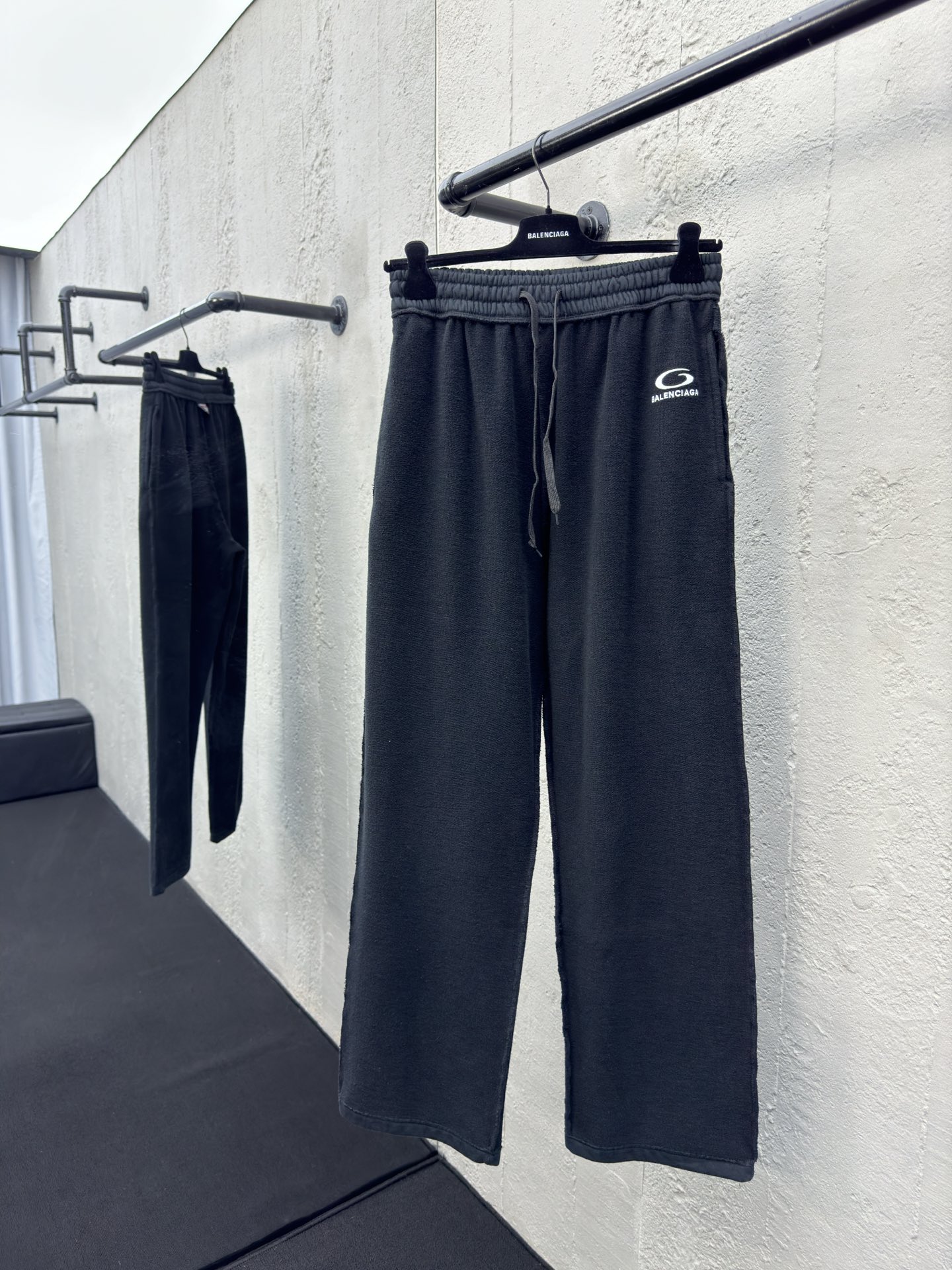 Balenciaga Inside-Out Circle Embroidered Letter Sweatpants - Clothes