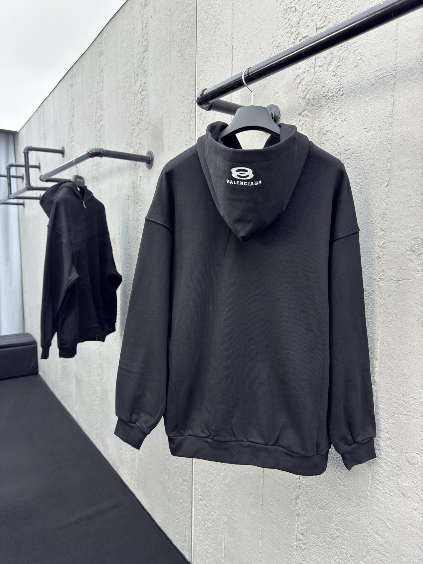 Balenciaga Double-Ring Zip-Up Hoodie Jacket - Bag 2