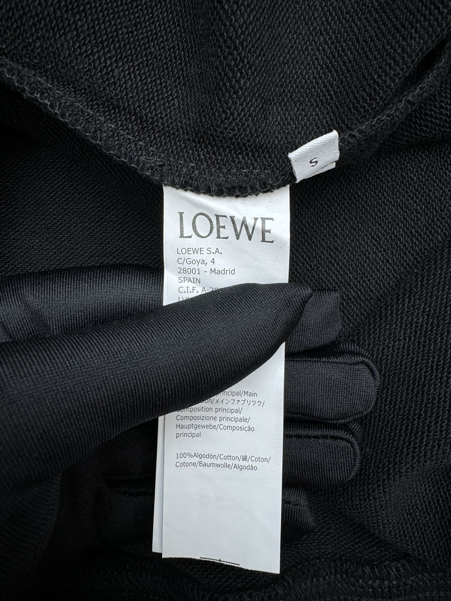 LOEWE 皮标logo帽衫 9