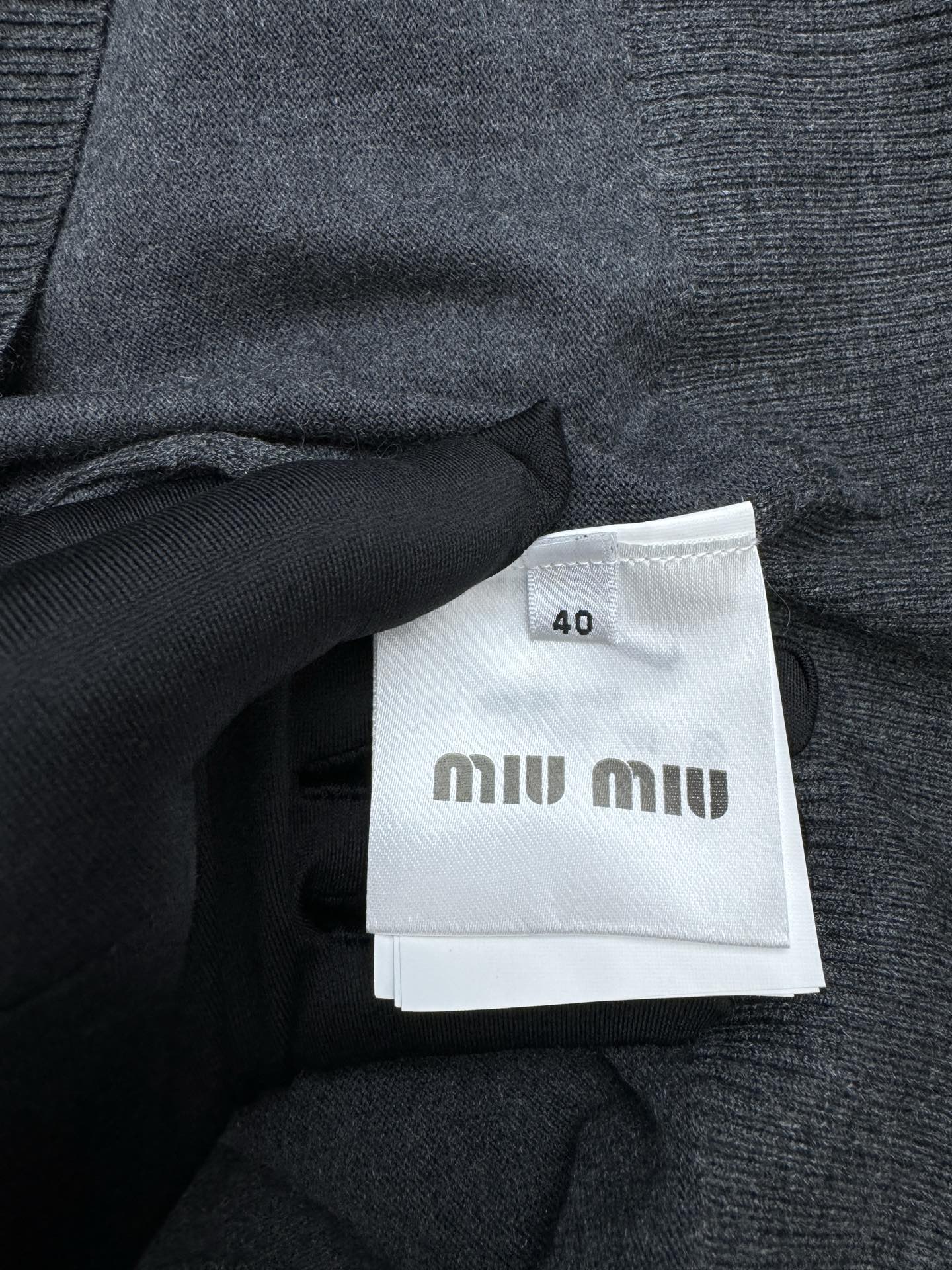 MIUMIU 真两件羊毛开衫 9
