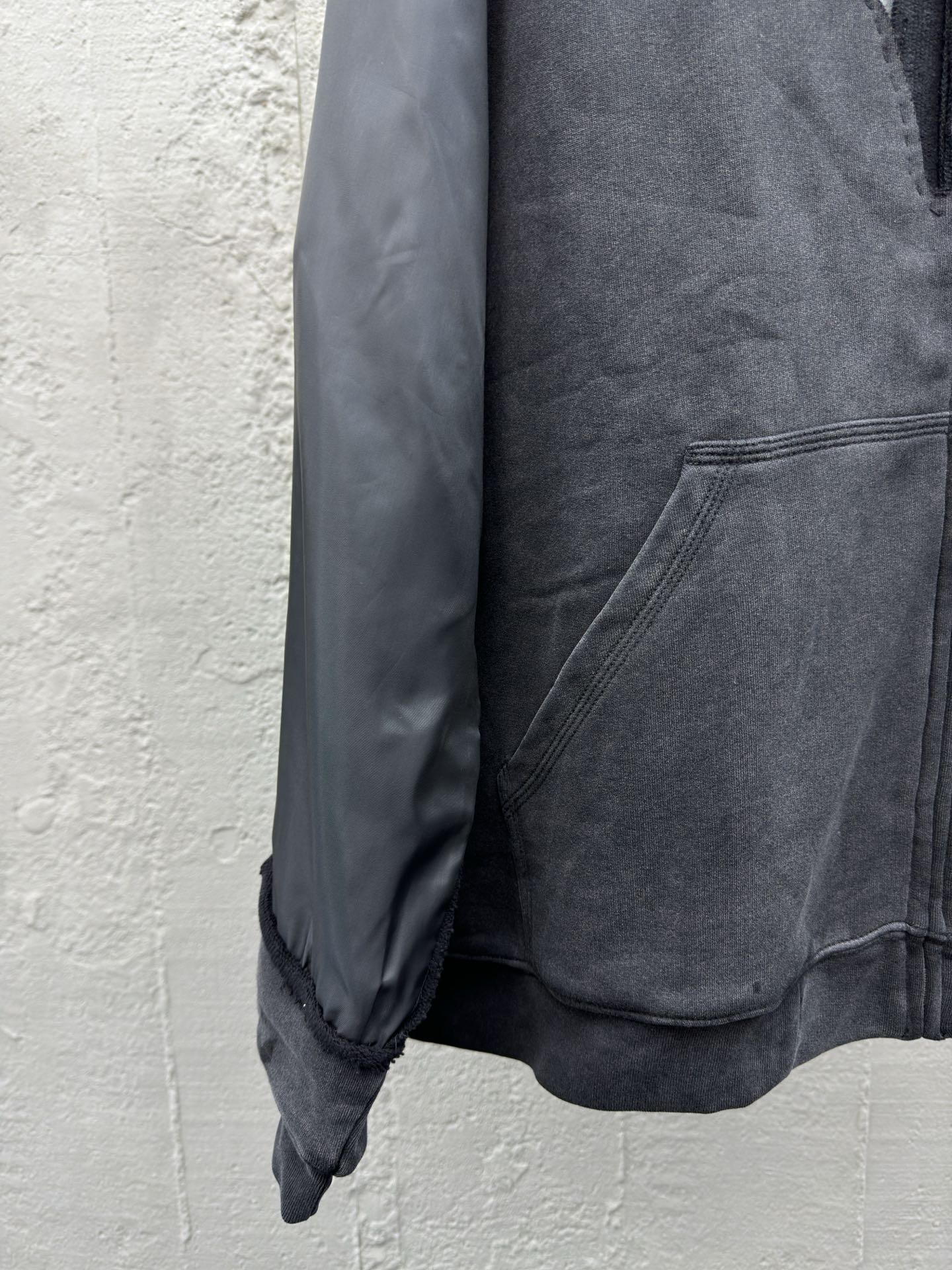 Maison Margiela 格子拼接拉链帽衫 6