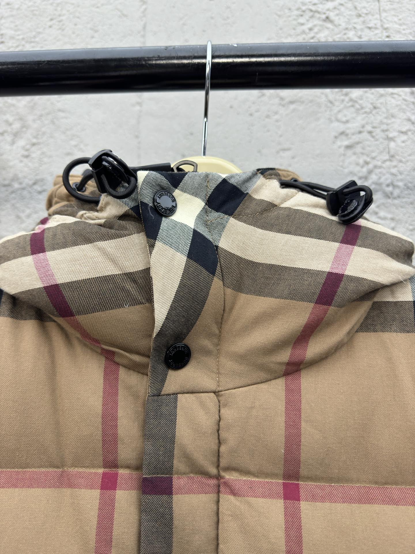 BURBERRY 袖子拆卸格子羽绒服外套 5