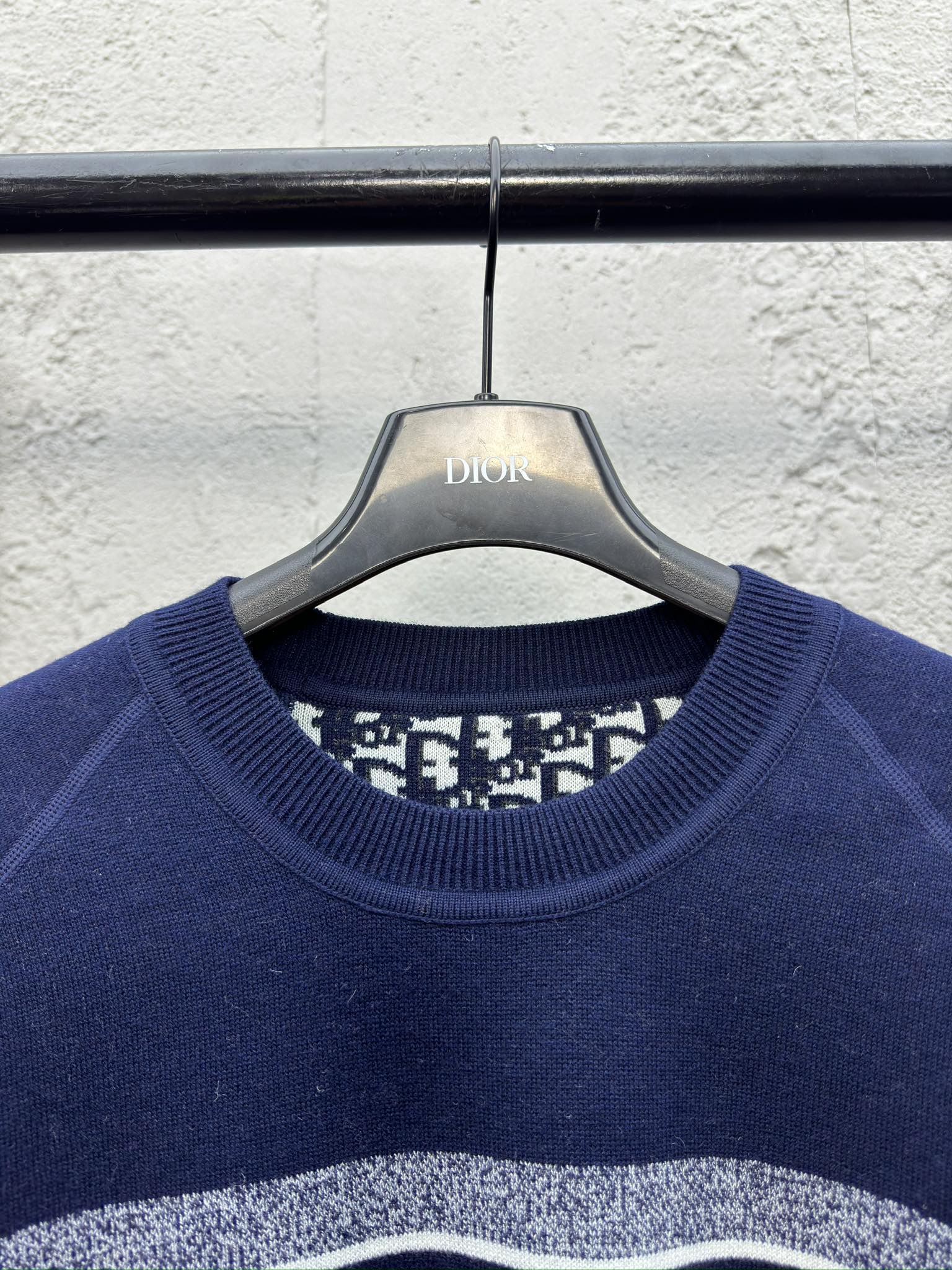 DIOR 双面提花针织羊绒毛衣 5