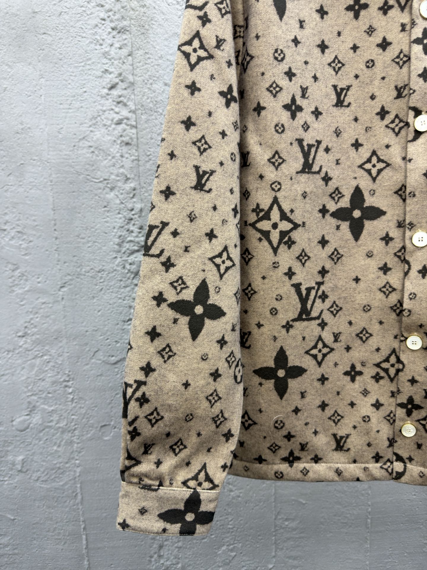 LOUIS VUITTON 提花羊毛翻领外套 6