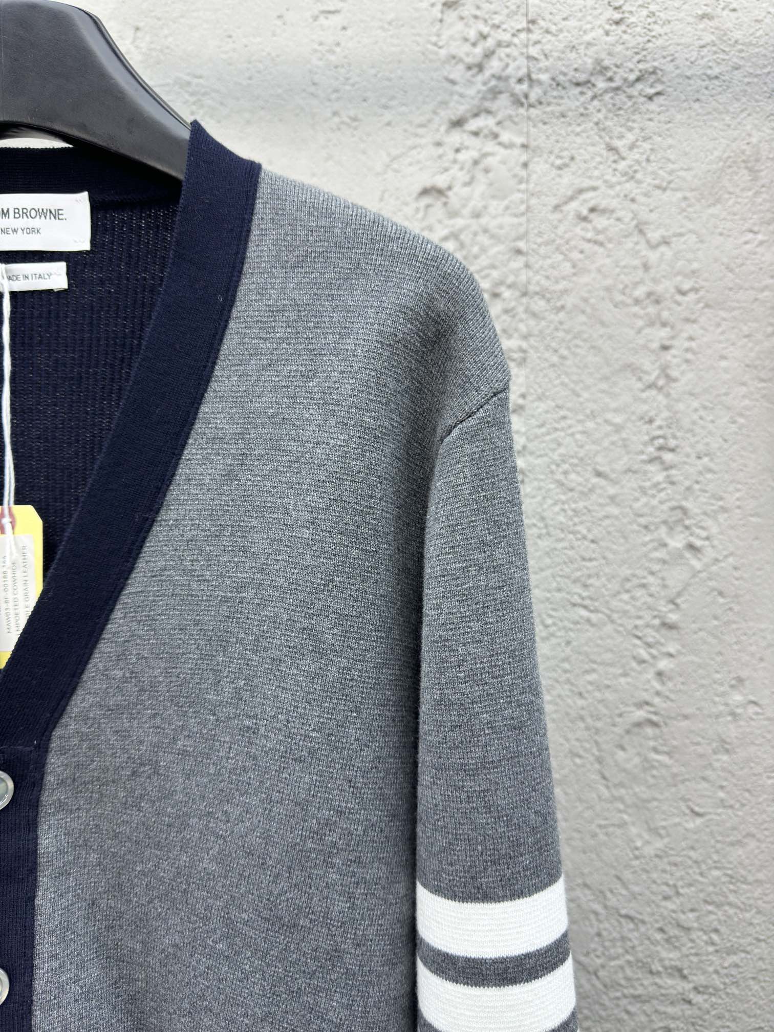 THOM BROWNE 拼接四杠开衫 5