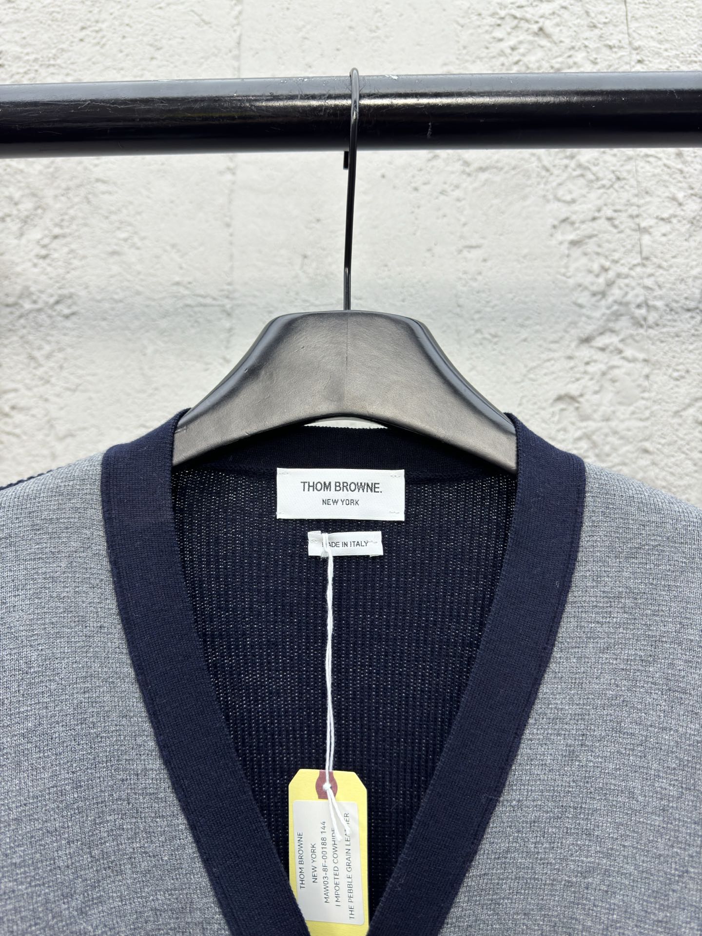 THOM BROWNE 拼接四杠开衫 3