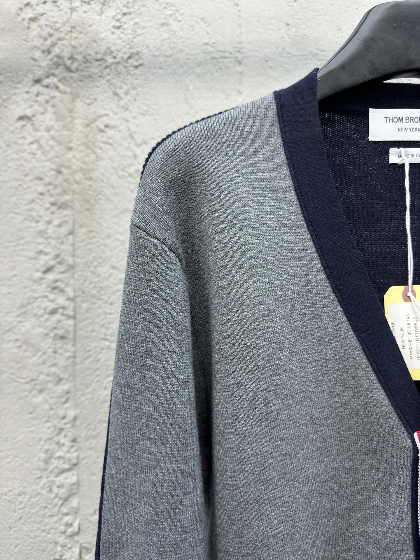 THOM BROWNE 拼接四杠开衫 4
