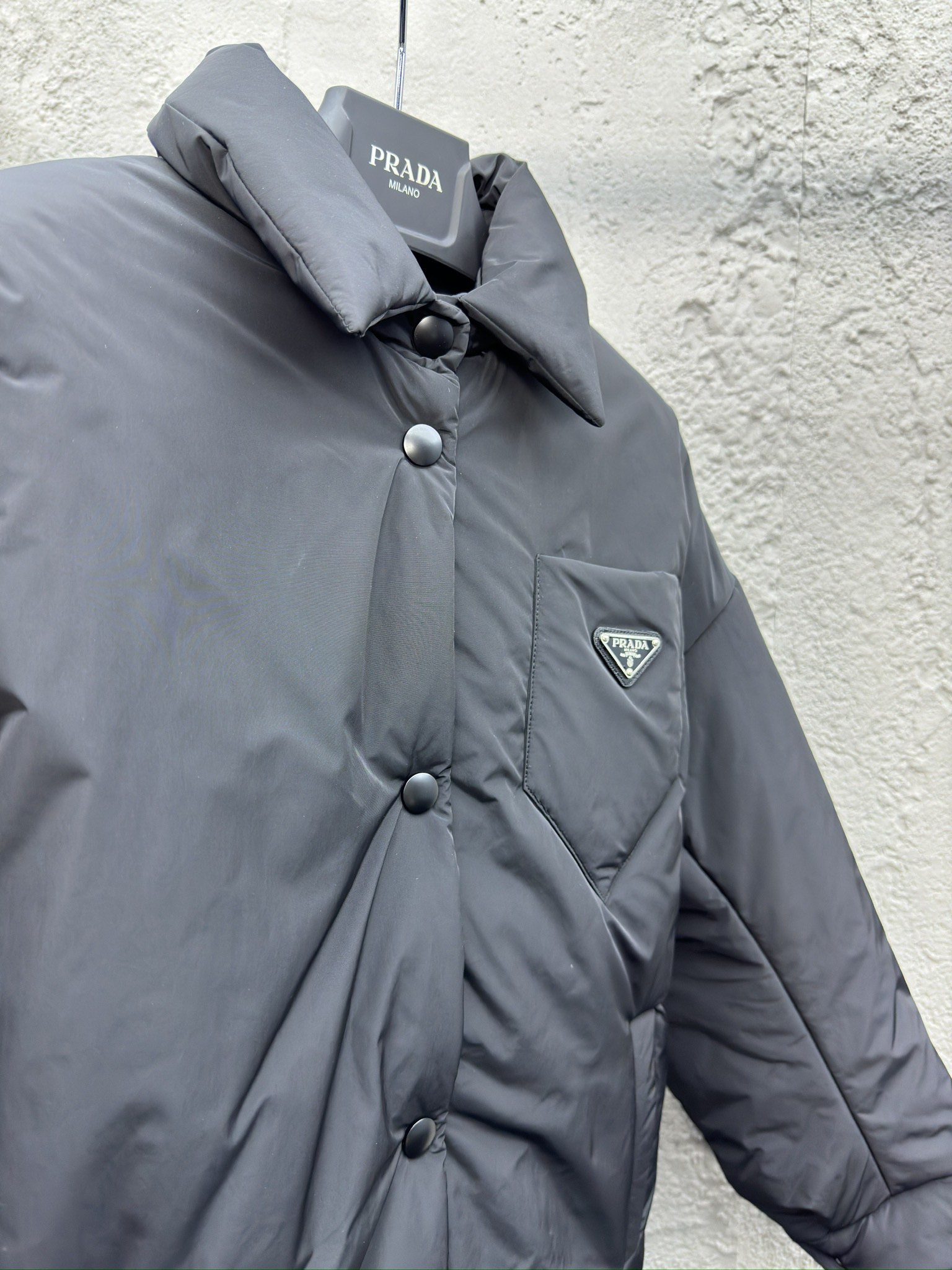 PRADA 三角标口袋棉服外套 8
