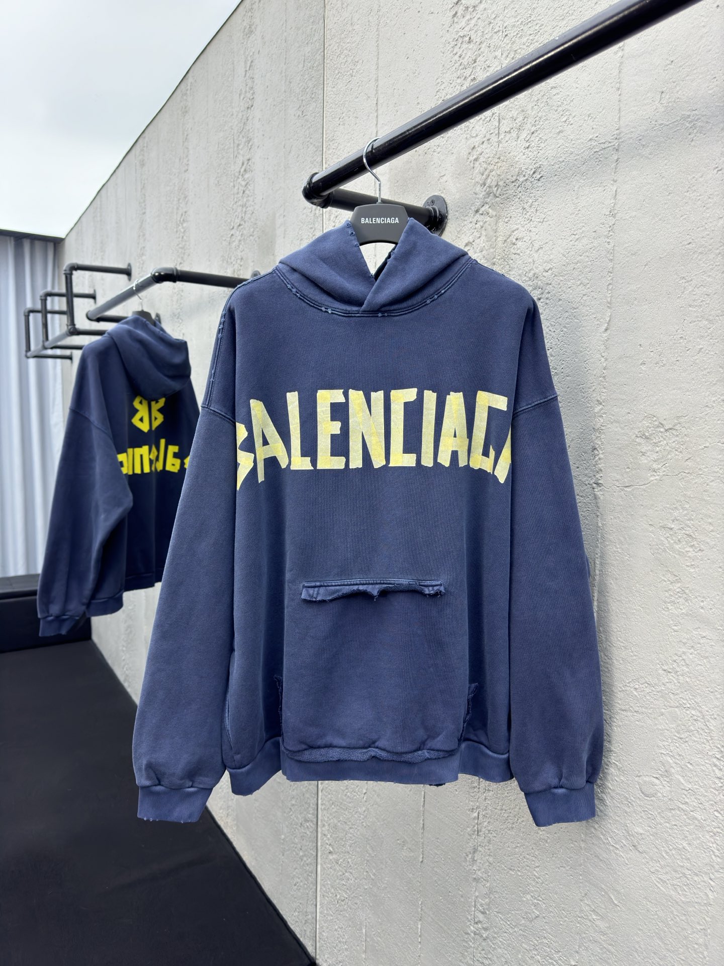 Balenciaga Masking Tape Hoodie - Clothes