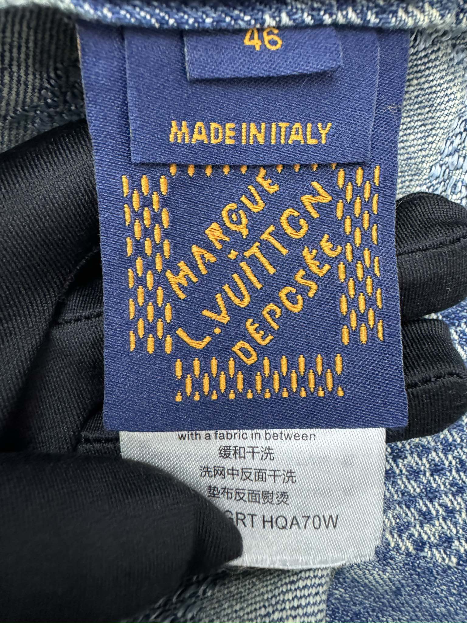 LOUIS VUITTON 棋盘格圆领牛仔外套 9