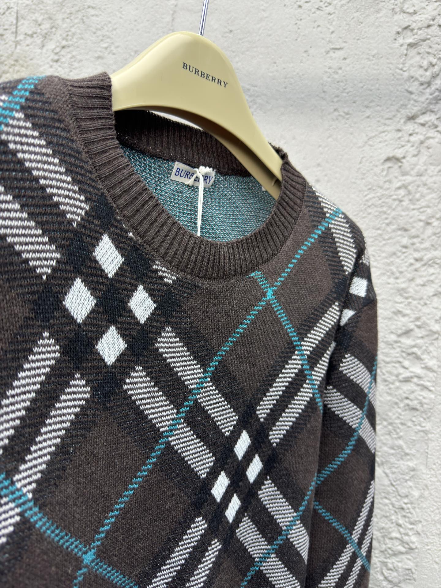 BURBERRY 经典斜纹毛织毛衣 8