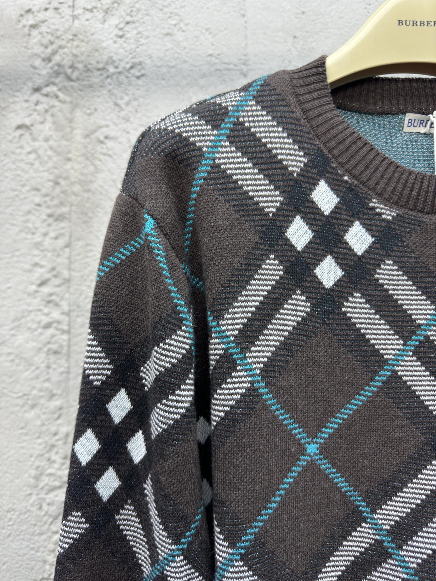 BURBERRY 经典斜纹毛织毛衣 4