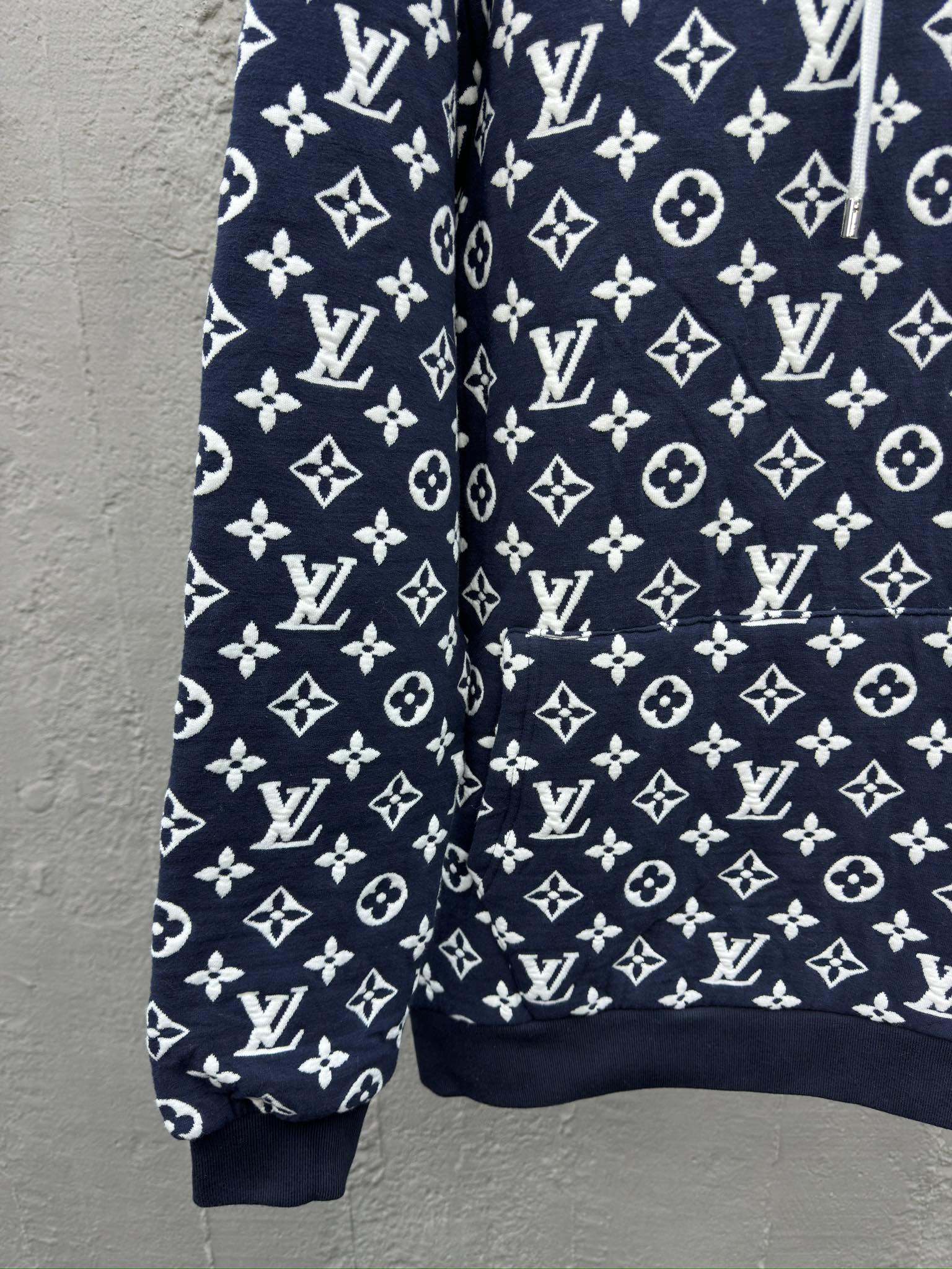 LOUIS VUITTON 提花羊毛满印帽衫 6