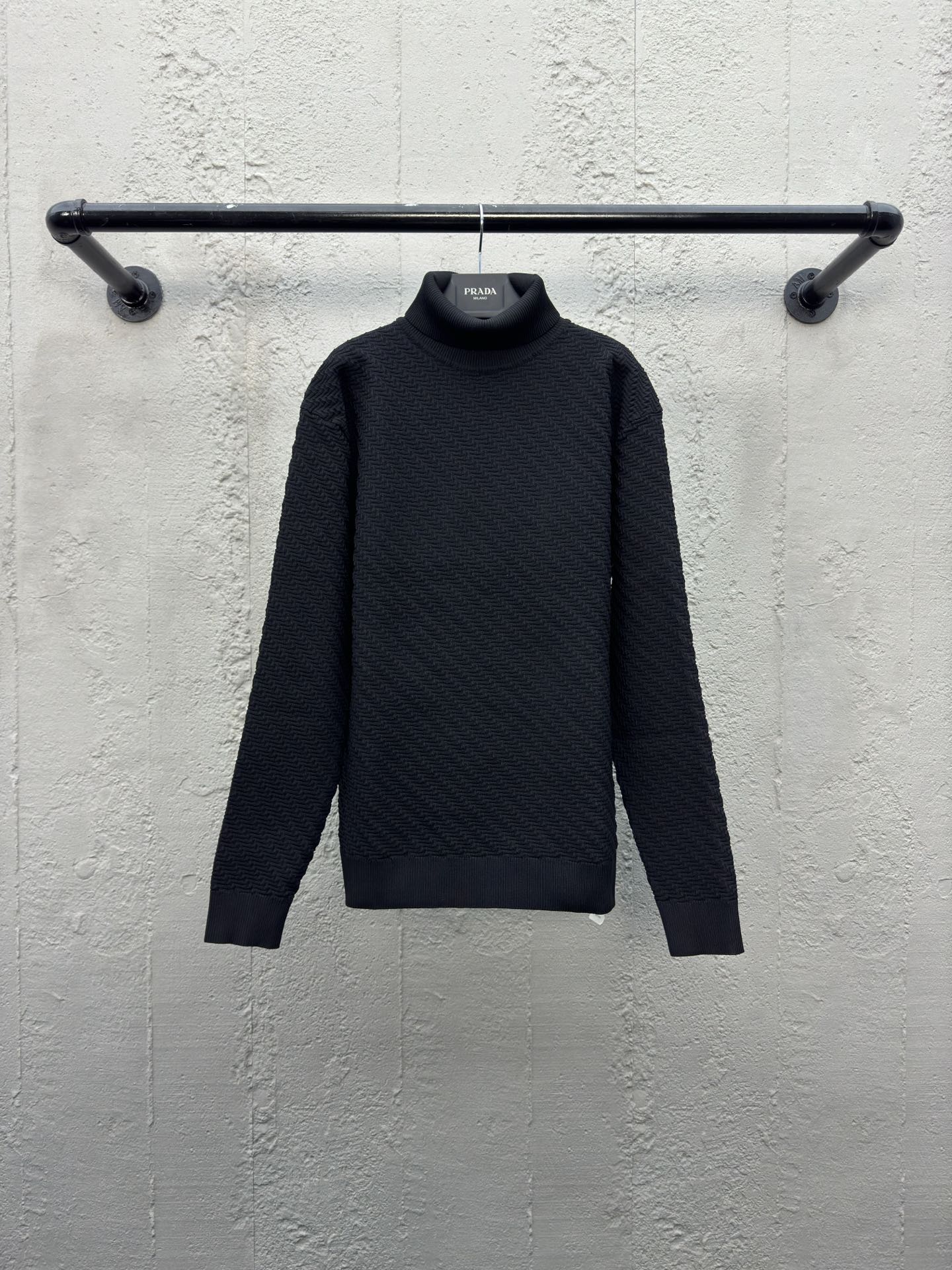PRADA Stretch Turn Neck Knit Sweater Manufacturing Description: The 10