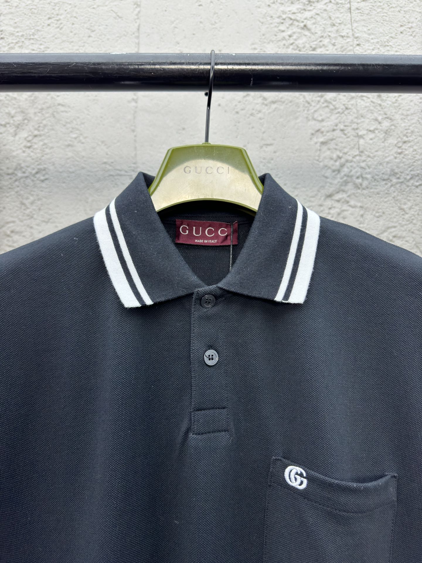 GUCCI GG绣花字母Polo衫 3