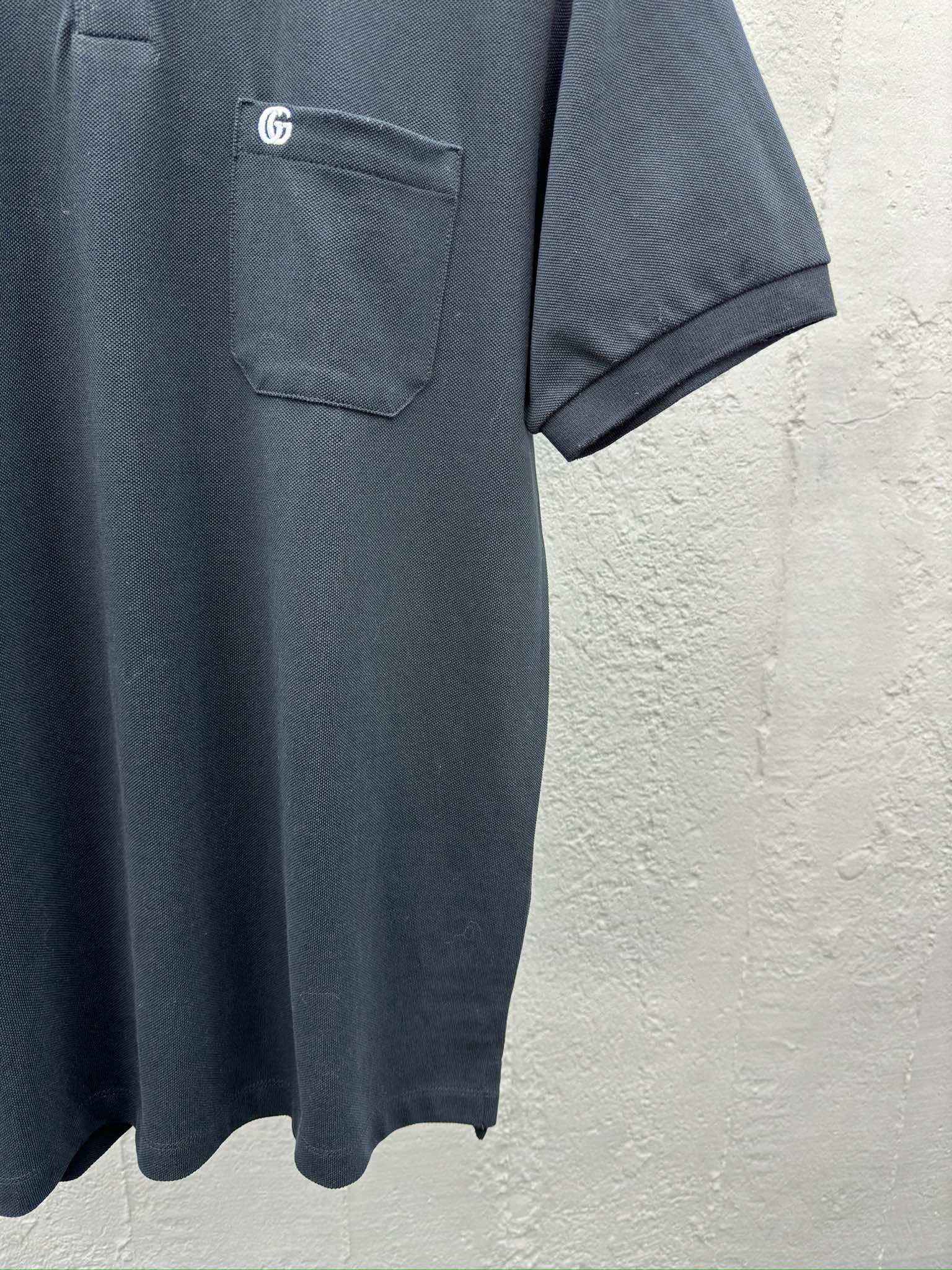 GUCCI GG绣花字母Polo衫 7