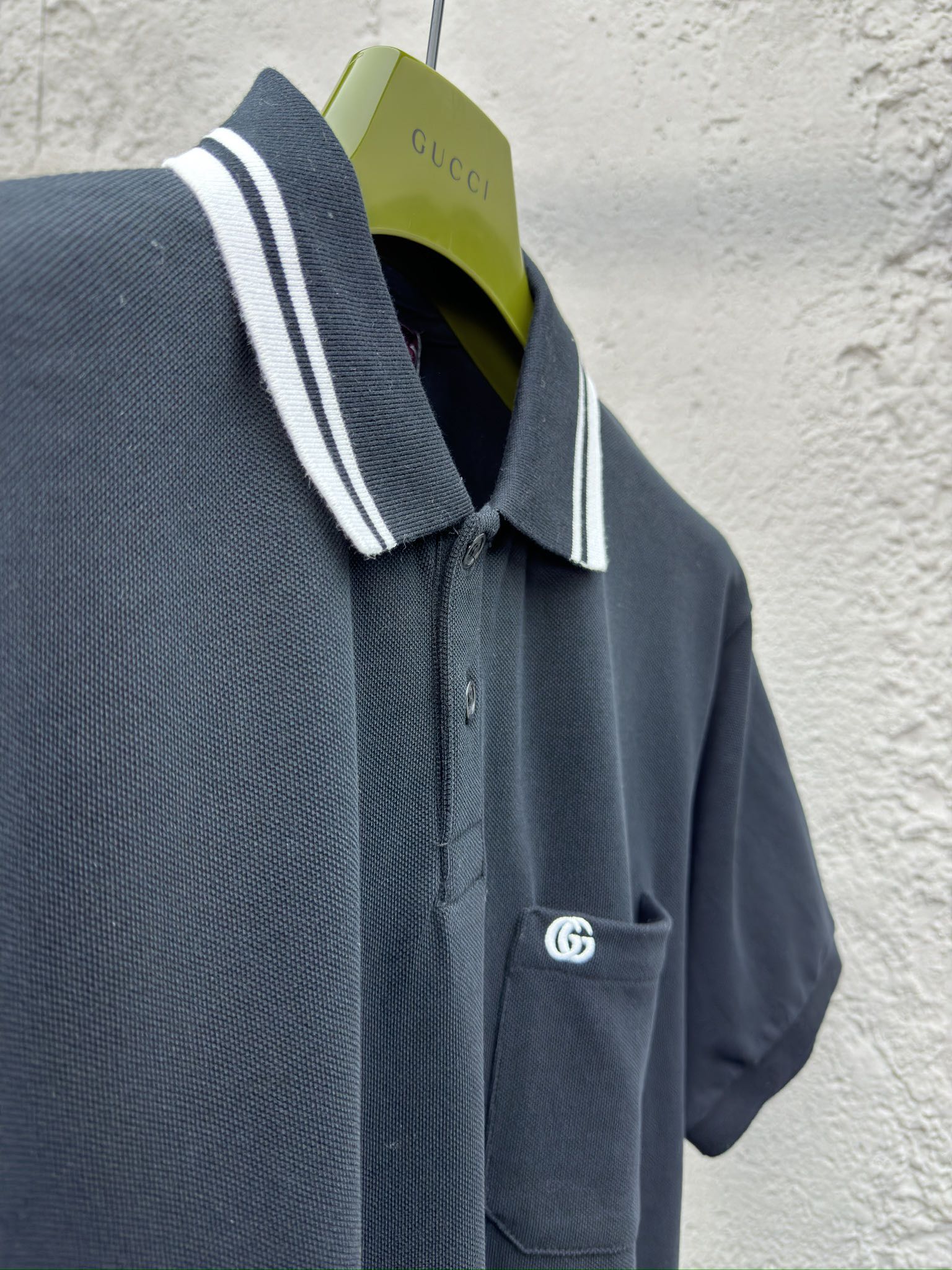 GUCCI GG绣花字母Polo衫 8
