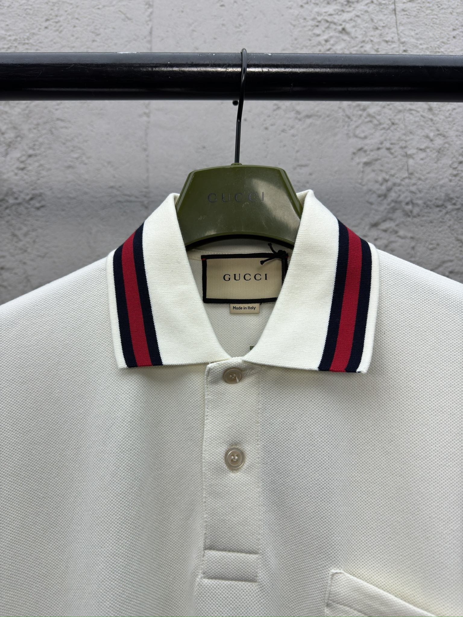 GUCCI GG绣花字母POLO衫 3