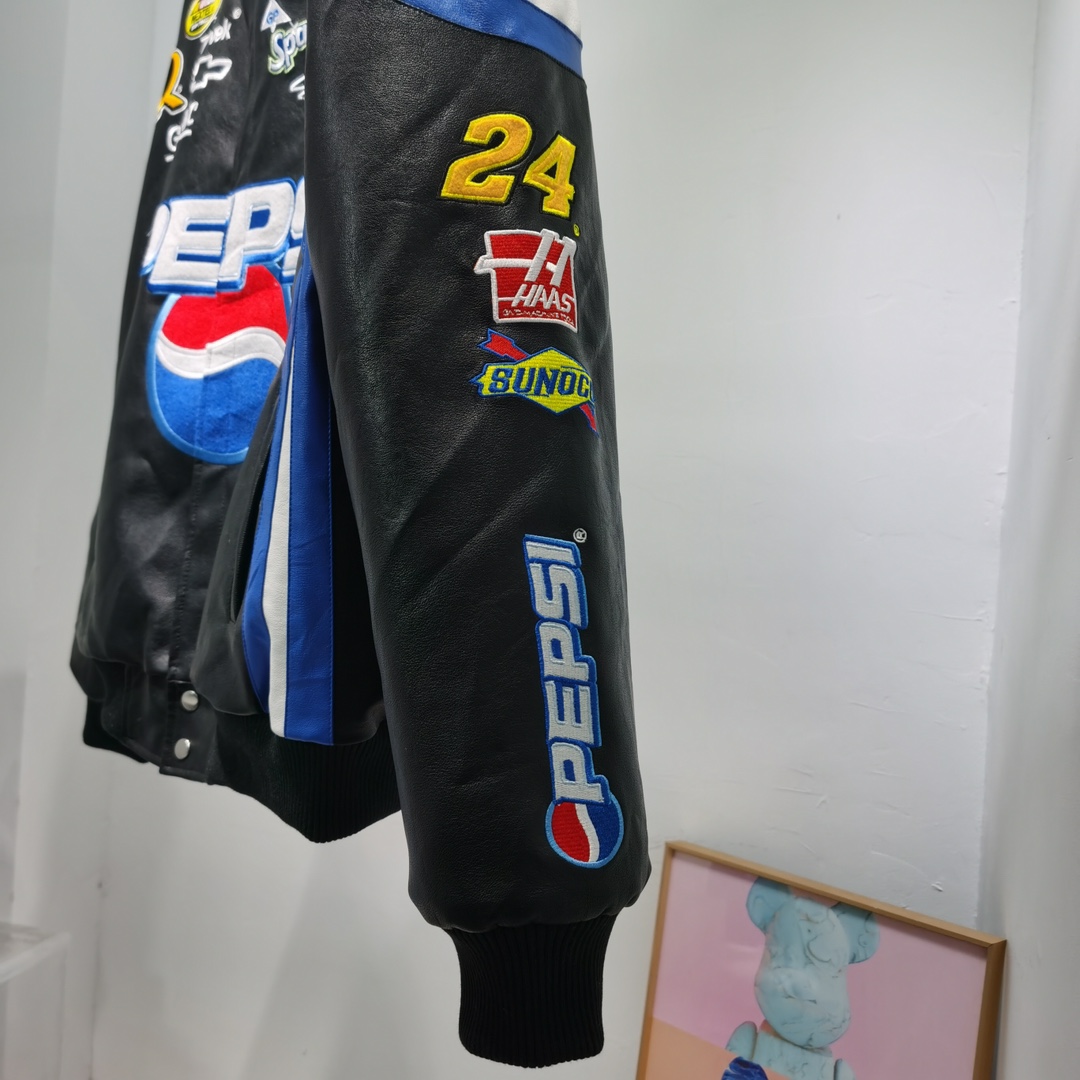 Vintage American NASCAR Memorial Embroidered Pepsi Coca-Cola Jacket with Size Options - 图片 3