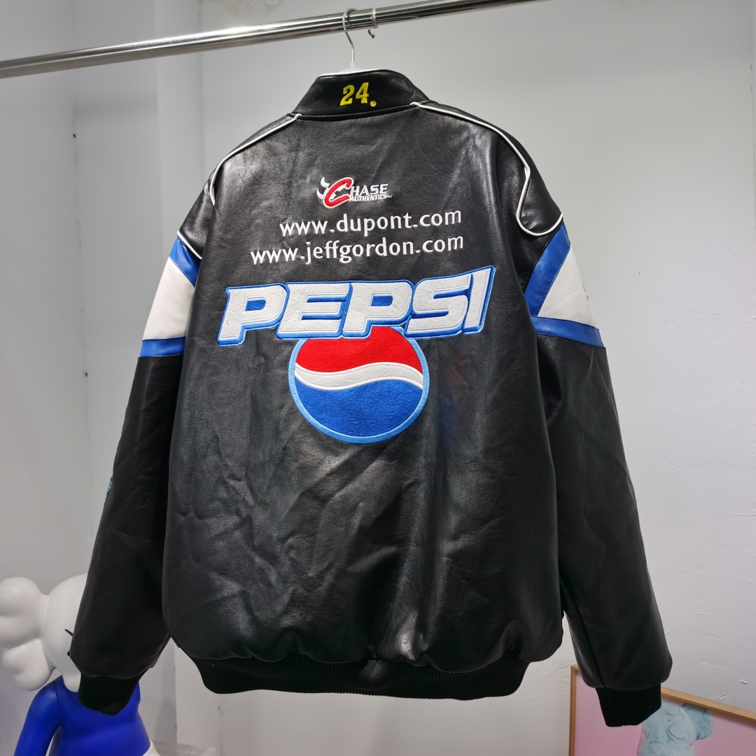 Vintage American NASCAR Memorial Embroidered Pepsi Coca-Cola Jacket with Size Options - 图片 8