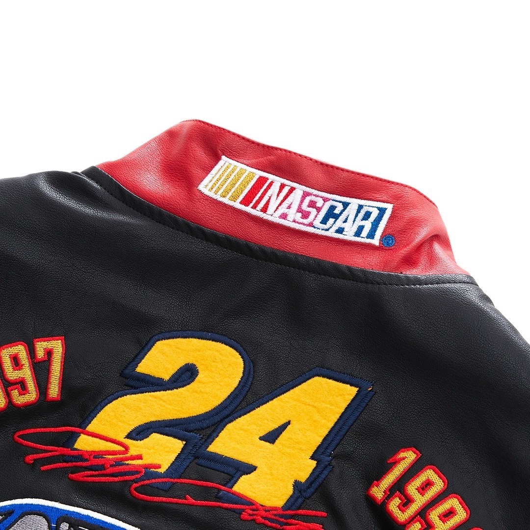 Trendy Racing and Vintage Jackets in Various Sizes with Intricate Details and Embroidery. - 图片 5
