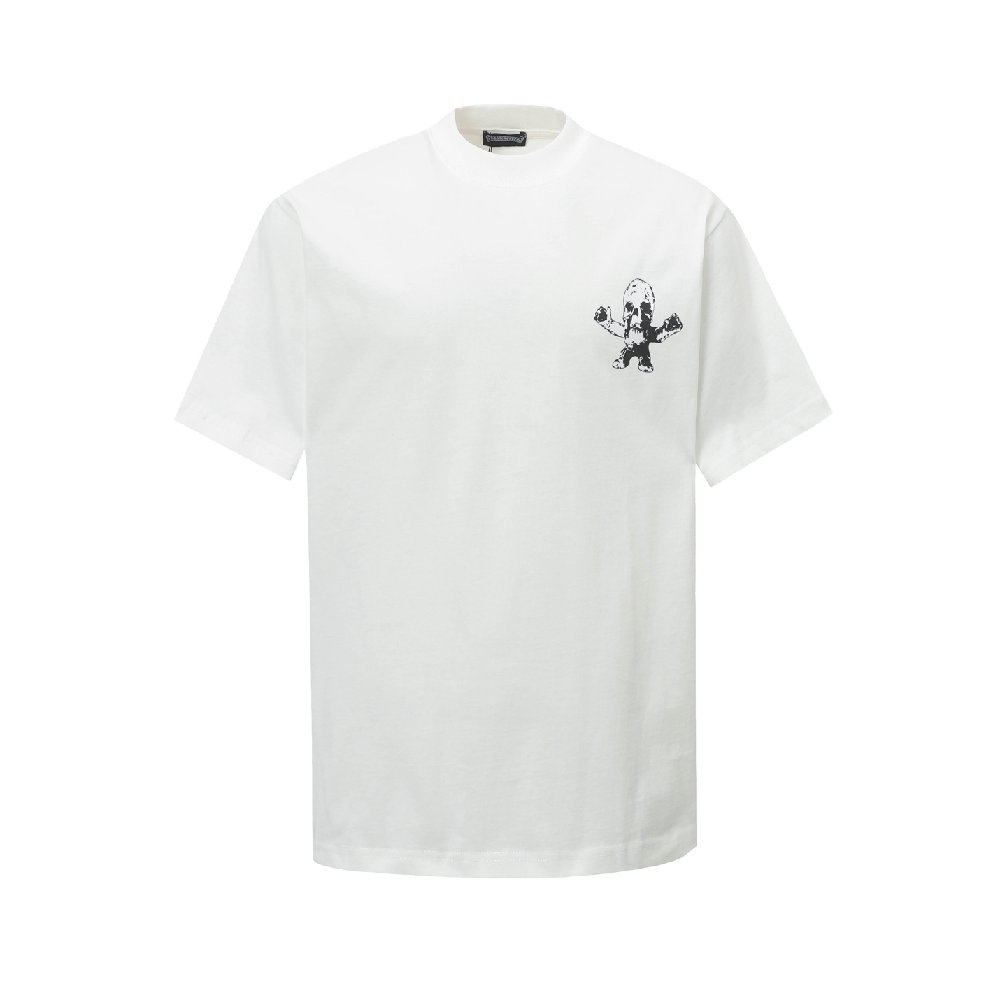 Chrome Hearts Chuckroents: Top Quality Short Sleeve T-shirt in Black and White - 图片 1