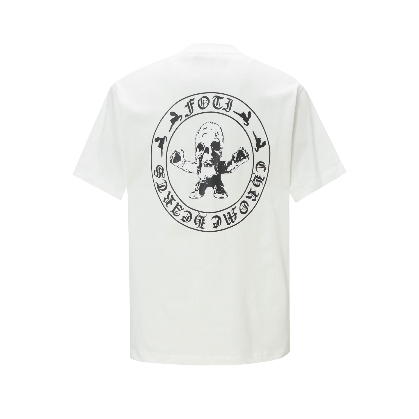 Chrome Hearts Chuckroents: Top Quality Short Sleeve T-shirt in Black and White - 图片 2