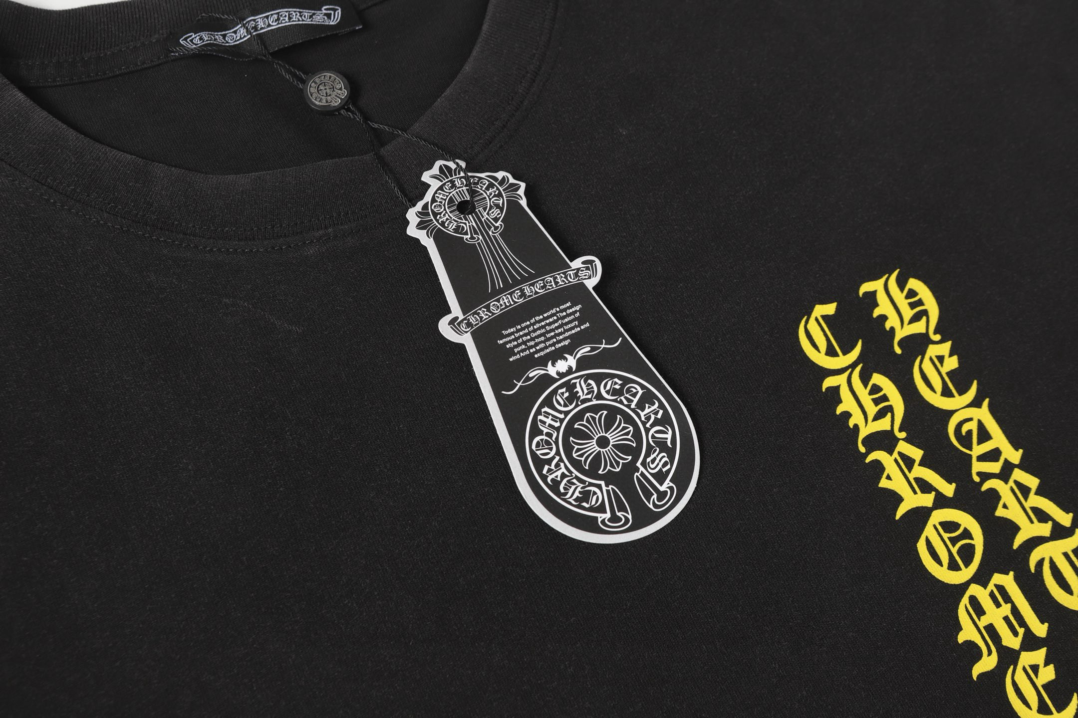 Chrome Hearts Camiseta Lavada con Logo Sánscrito - Comodidad y Estilo Diario 6 i1748624890918 4741 0 4