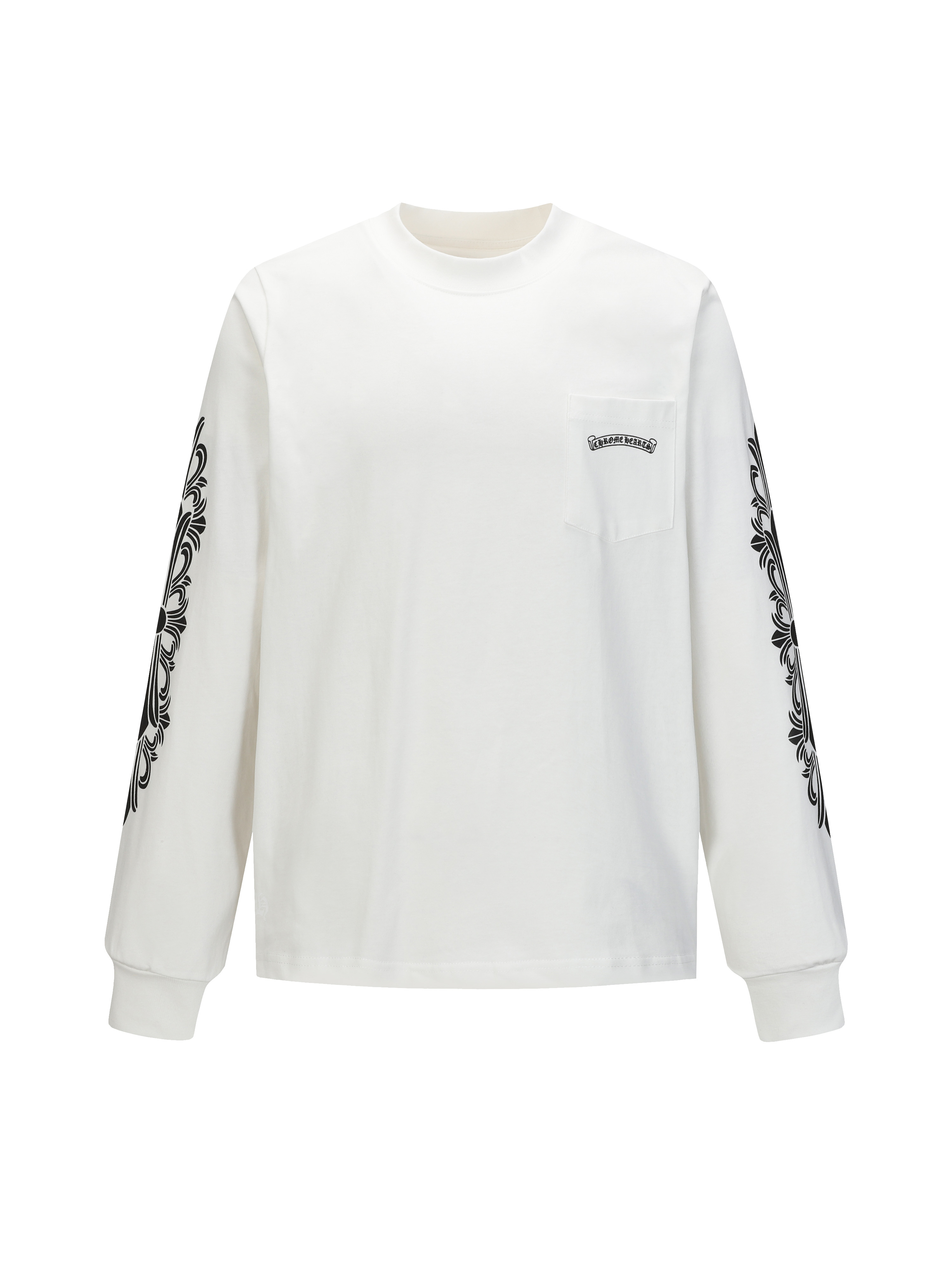 Chrome Hearts Come hearts/克罗心涂鸦字母限定梵文印花长袖