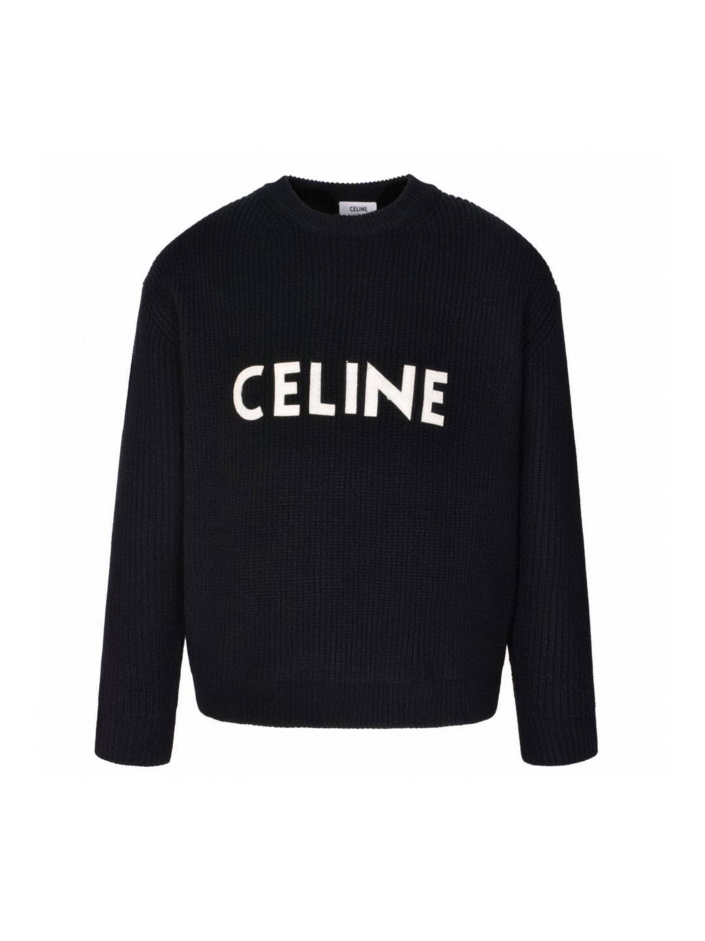 NO:595400,CELINE autumn and winter letters round neck knitted sweater, made of imported wool, handmade cuffs/feeling soft, smooth and comfortable. Large jacquard letters, accessories, main label, wash label and hang tag all customized. SizeS-L,,celine,celine,sweaters,alexander wang19860909CELINE赛琳秋冬字母圆领针织毛衣 面料进口羊毛,手工套口/手感柔软光滑舒适. 提花大字母 辅料主标洗标吊牌全部定制. SizeS-L,,celine,celine,sweaters,alexander wang,Men's clothing