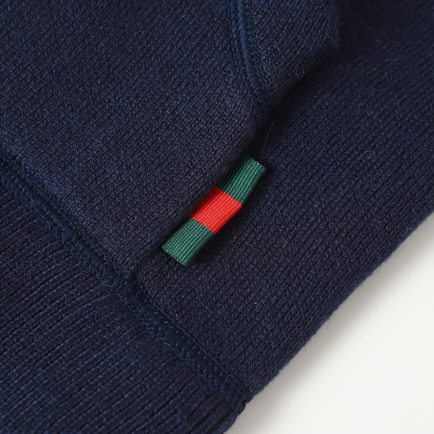 Gucci Men's Navy Blue Knit Jersey Zip-Up Hoodie with GG Pattern Lining 7 i1758392476424 6146 0 5