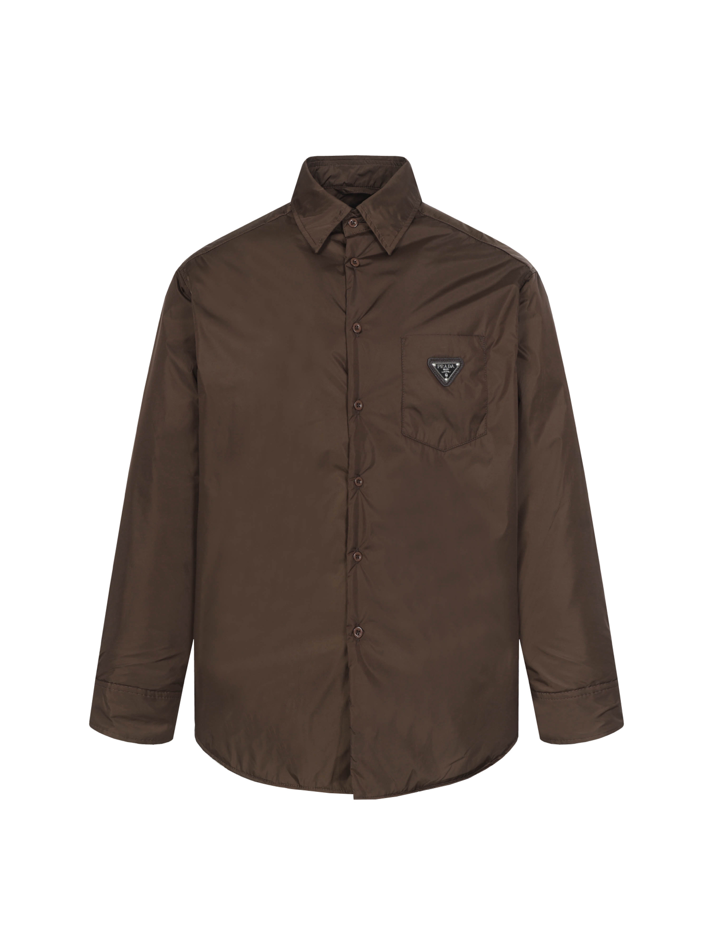 Prada 25Fw nueva chaqueta de algodón estilo camisa de nailon regenerado de otoño e invierno desarrollada exclusivamente…