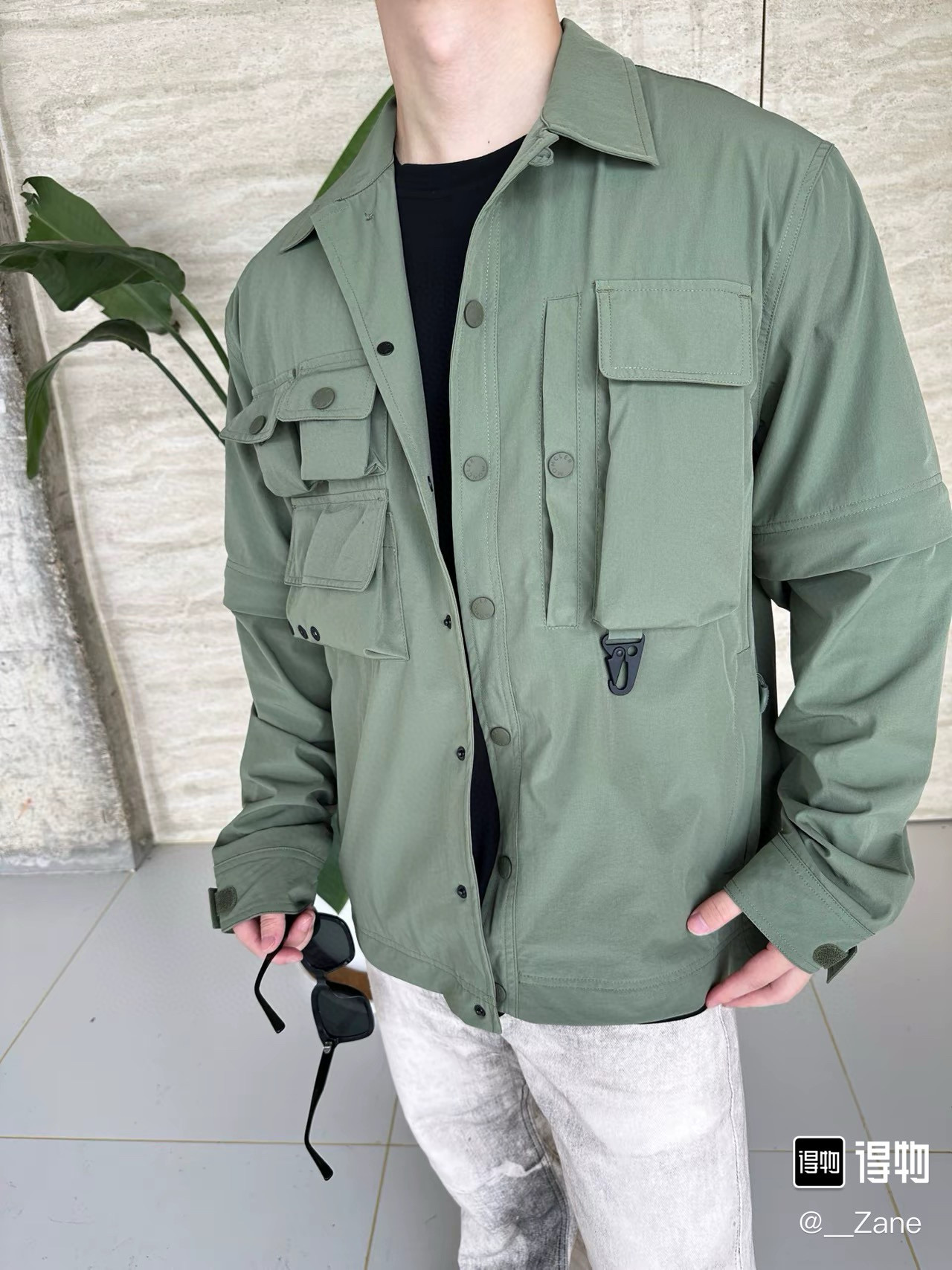 【Fotos de uso】Moncler Grenoble/chaqueta multifuncional para exteriores de Monto (verde)