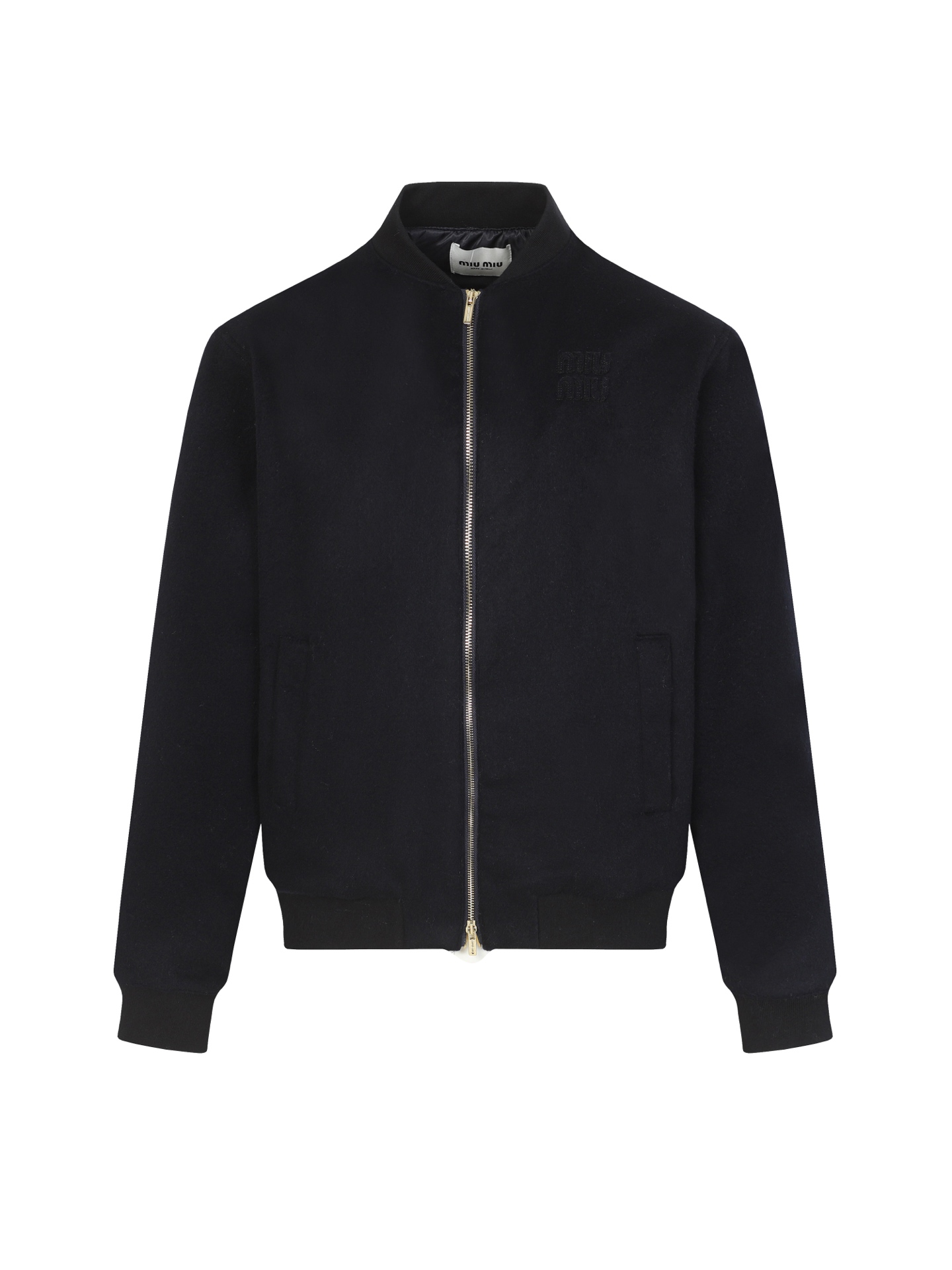 מיו מיו כיסוית עם שרוולים ארוכים וסגירת נוחות בסגנון חוף