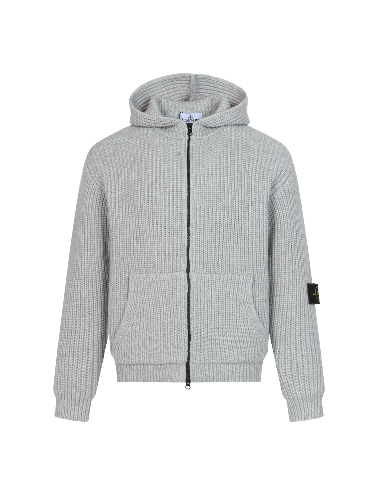 P320 Stone island cárdigan con capucha y cremallera de cachemir de punto grueso. Comprado originalmente por 1…