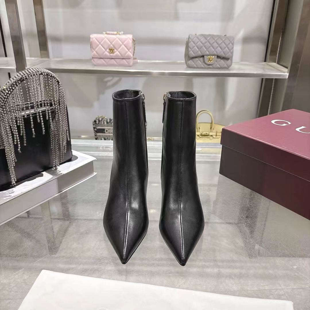 GUCCI Black Bombshell Ankle Boots
