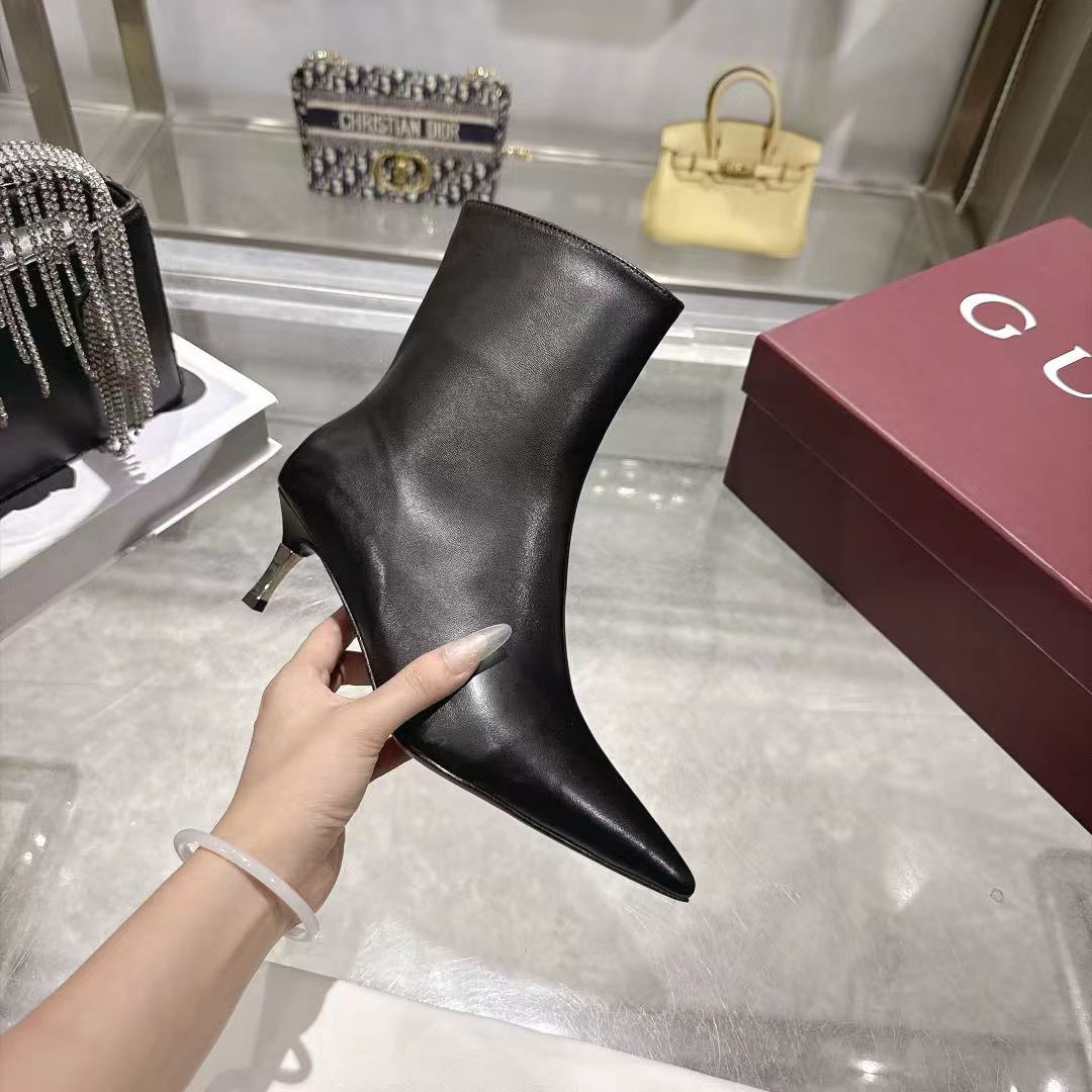 GUCCI Black Bombshell Ankle Boots