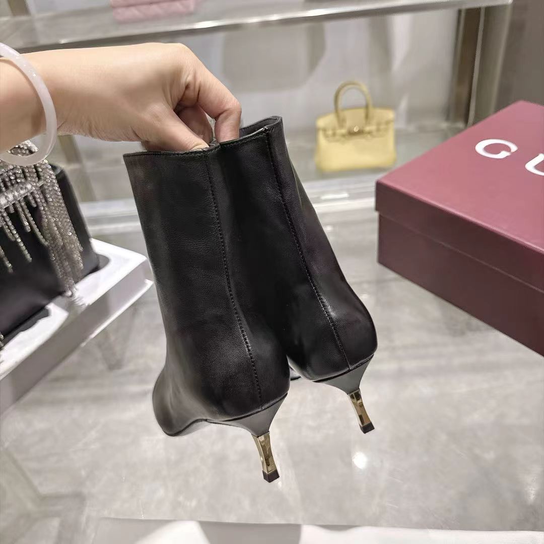 GUCCI Black Bombshell Ankle Boots
